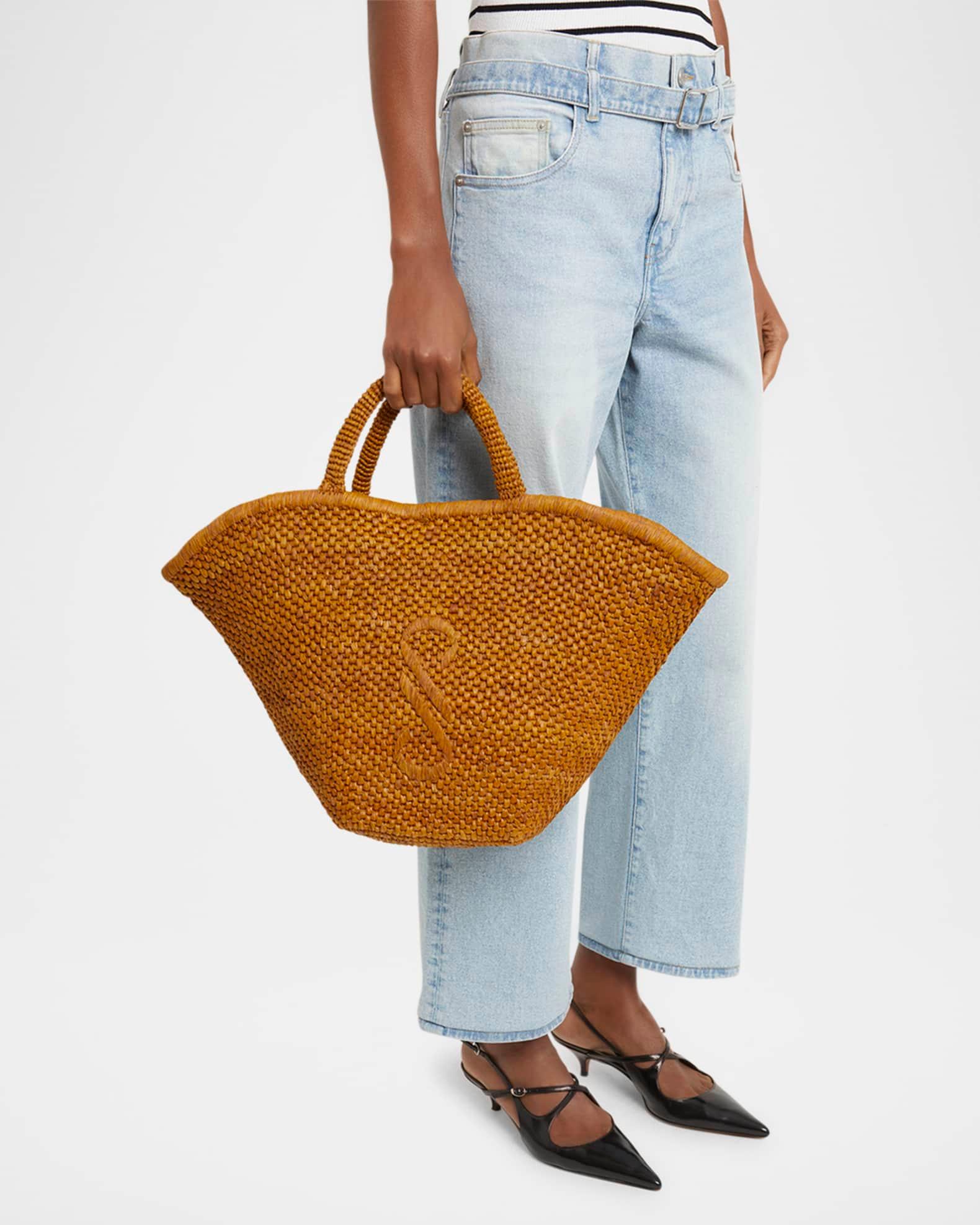 Large Chelsea Tote Bag in Natural Raffia Product Image