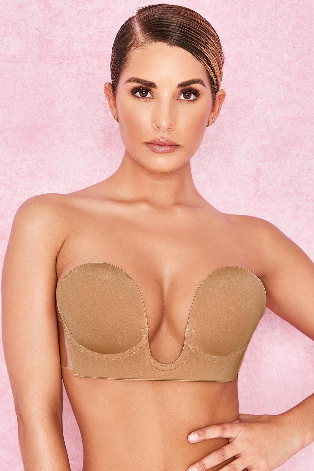  u plunge self adhesive bra - beige Product Image