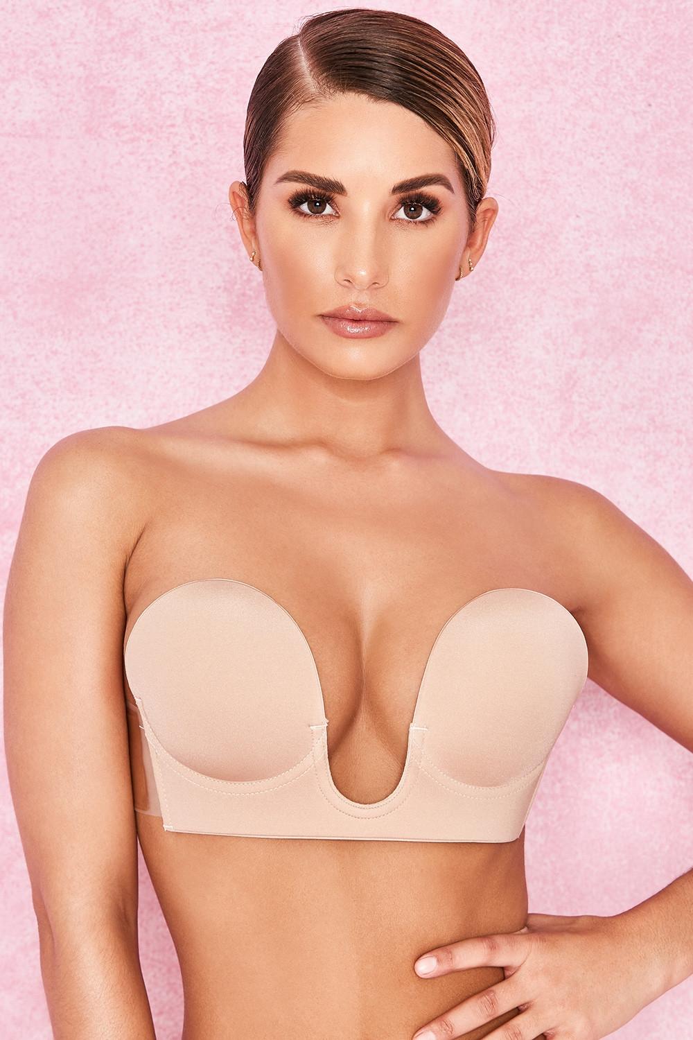  u plunge self adhesive bra - beige Product Image