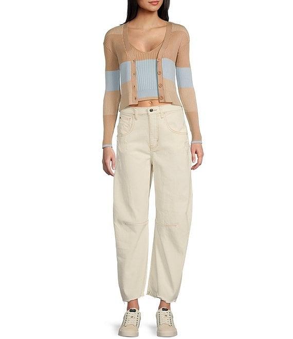 GB Barrel Leg Denim Jeans Product Image