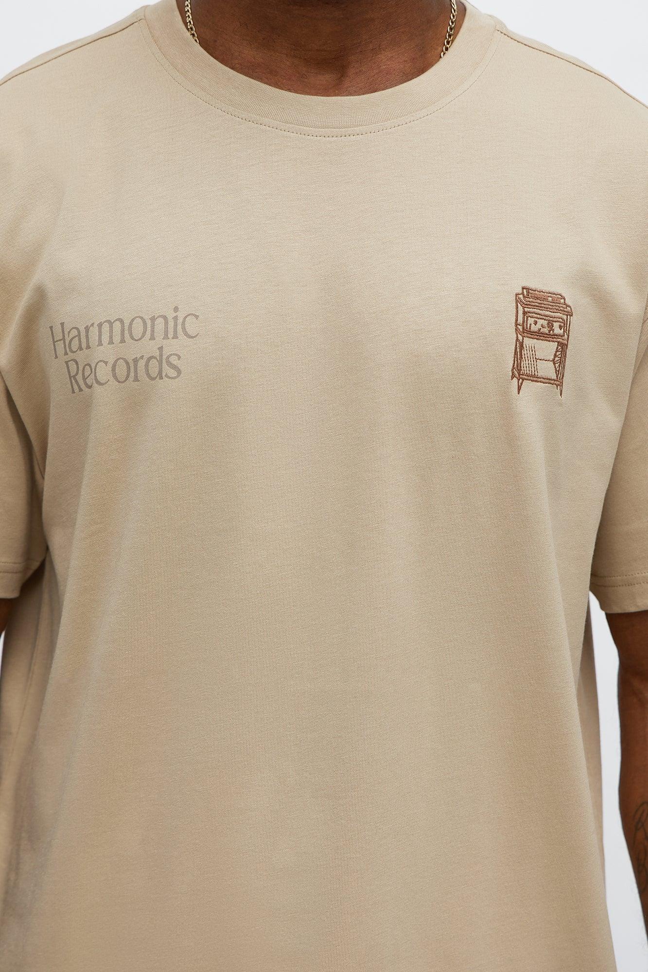 Harmonic Records Short Sleeve Tee - Sand Male Product Image