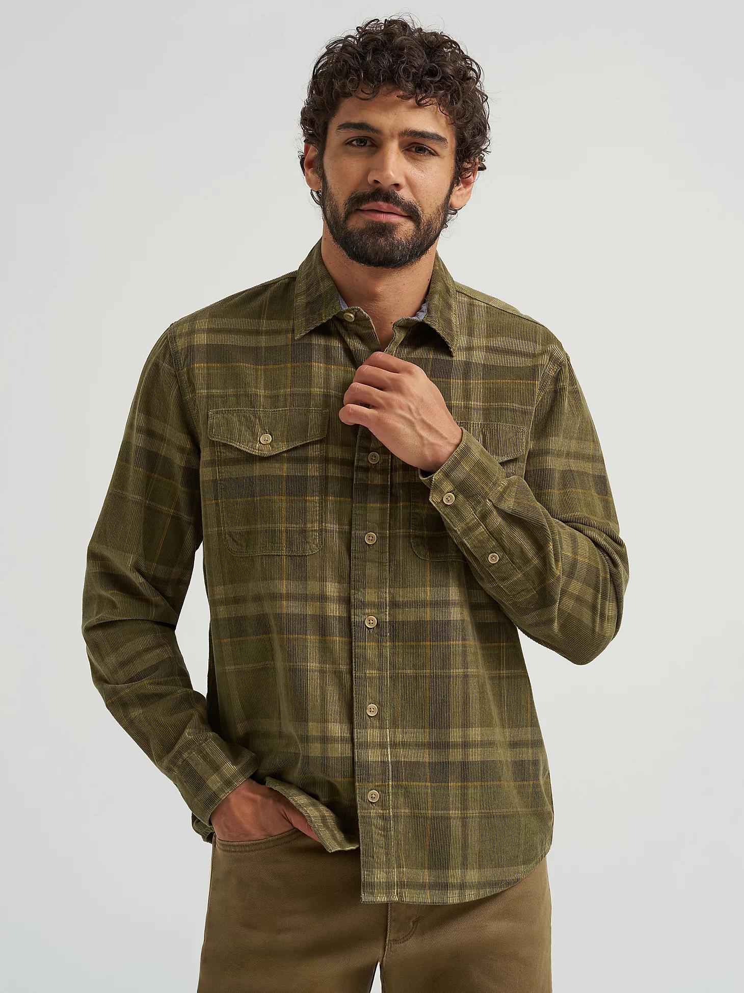 Men's Corduroy Shirt in Dark Sapphire Product Image