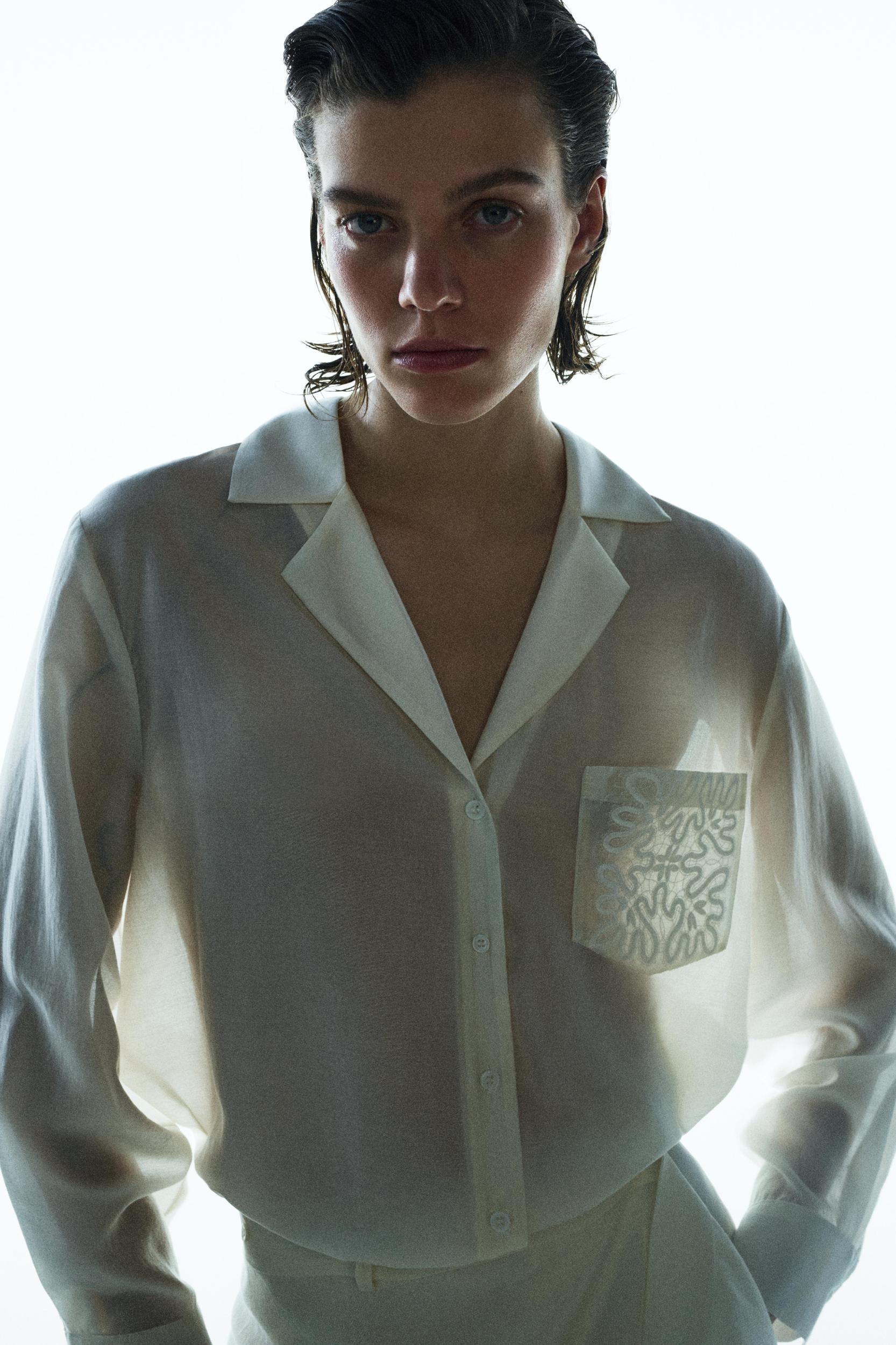 ASYMMETRIC LINEN SKIRT ZW COLLECTION Product Image