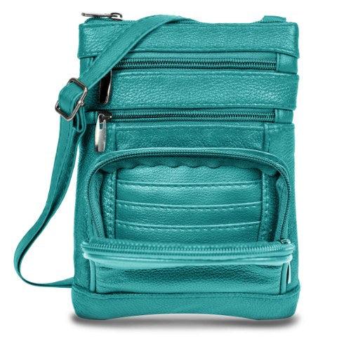 Genuine Leather Crossbody Bag - Multi-Size Options (Standard, Plus, XL) Product Image