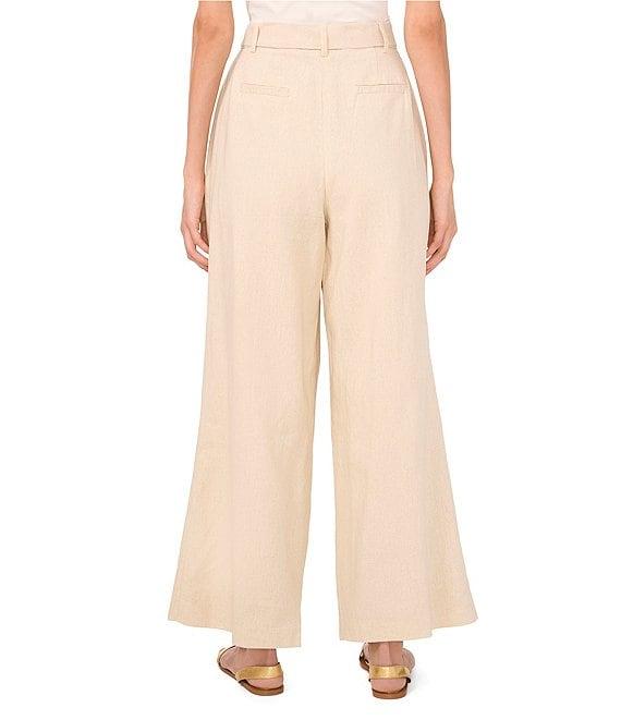 Vince Camuto Linen Wide Leg Tie Waist Pants Product Image