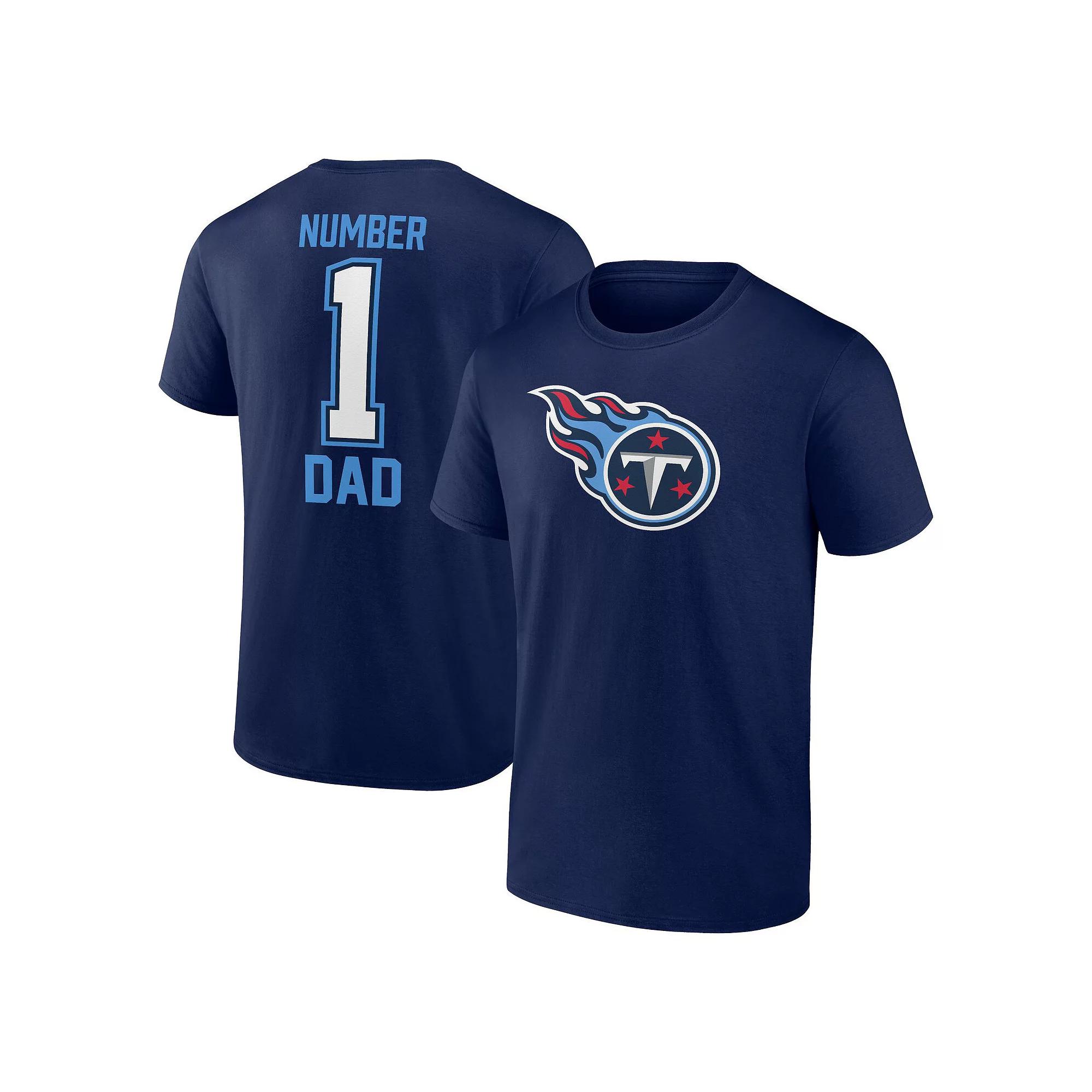 Men's Fanatics Navy Tennessee Titans Father's Day T-Shirt,  Product Image