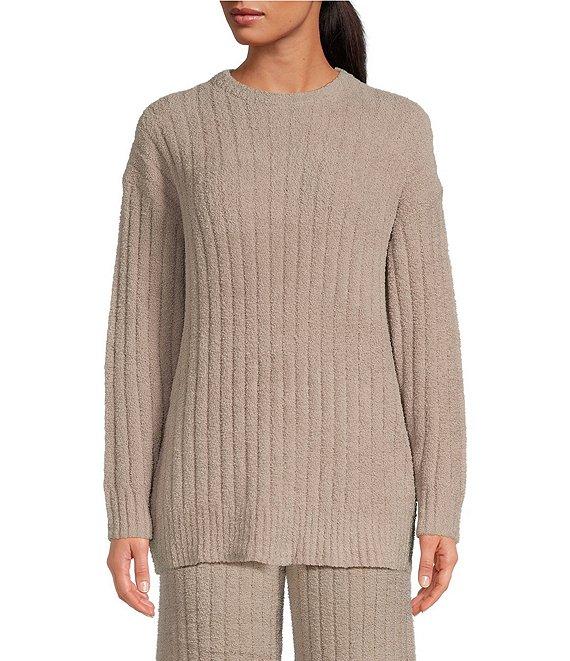 UGG Riz Cozy Knit Crew Neck Long Sleeve Ribbed Lounge Top Product Image