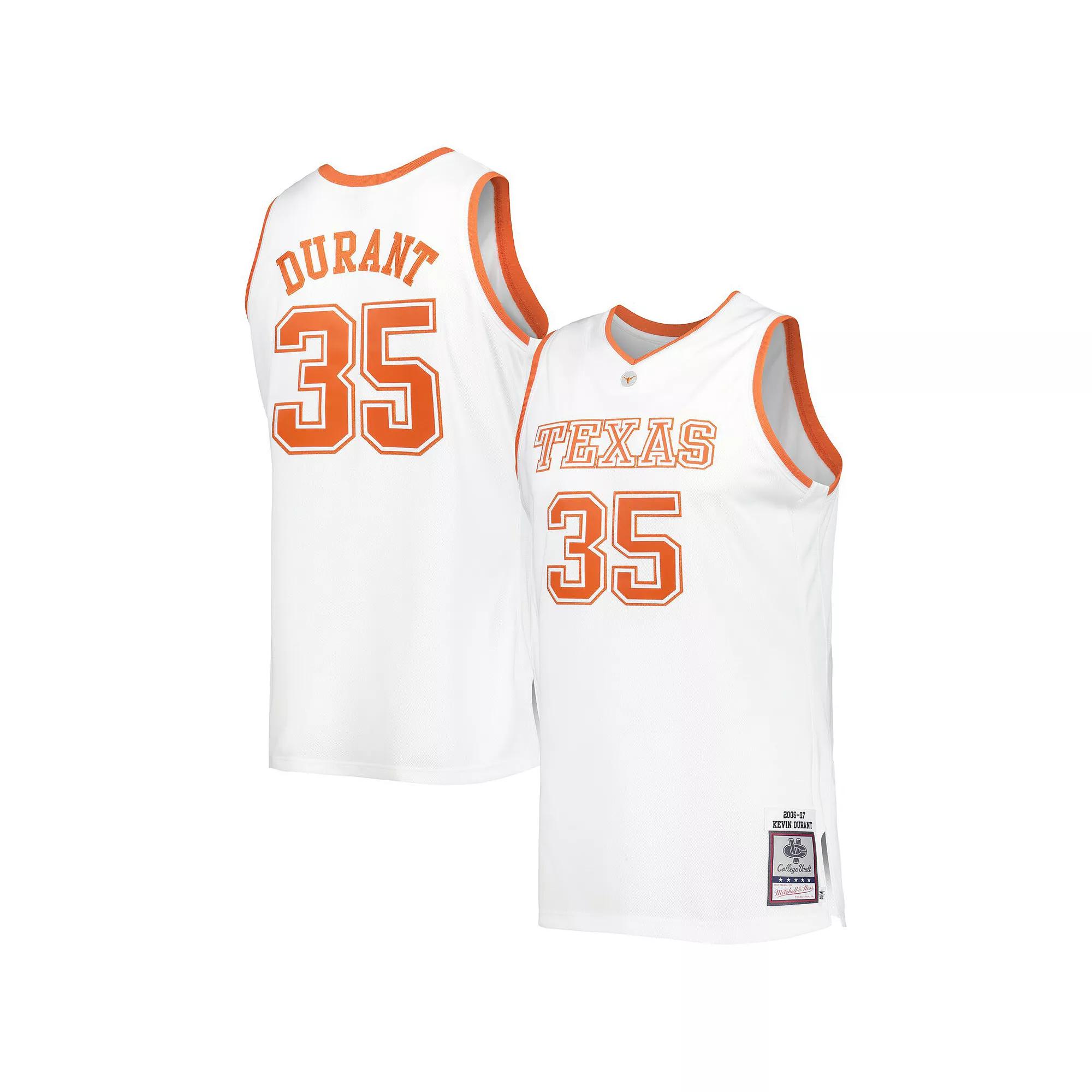 Men's Mitchell & Ness Kevin Durant White Texas Longhorns Authentic 2006 Jersey,  Product Image