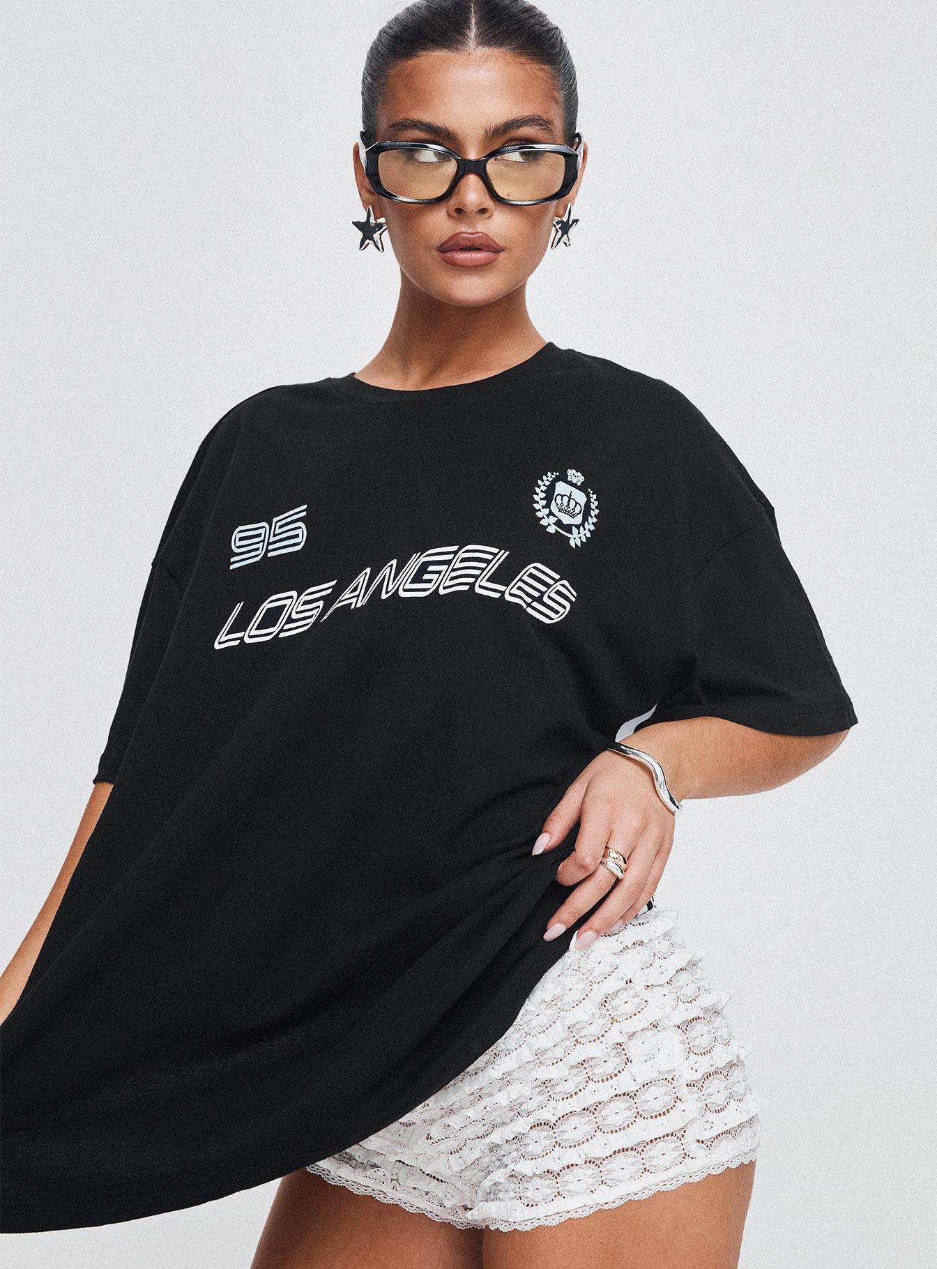 Goal La Oversized Tee Black Product Image