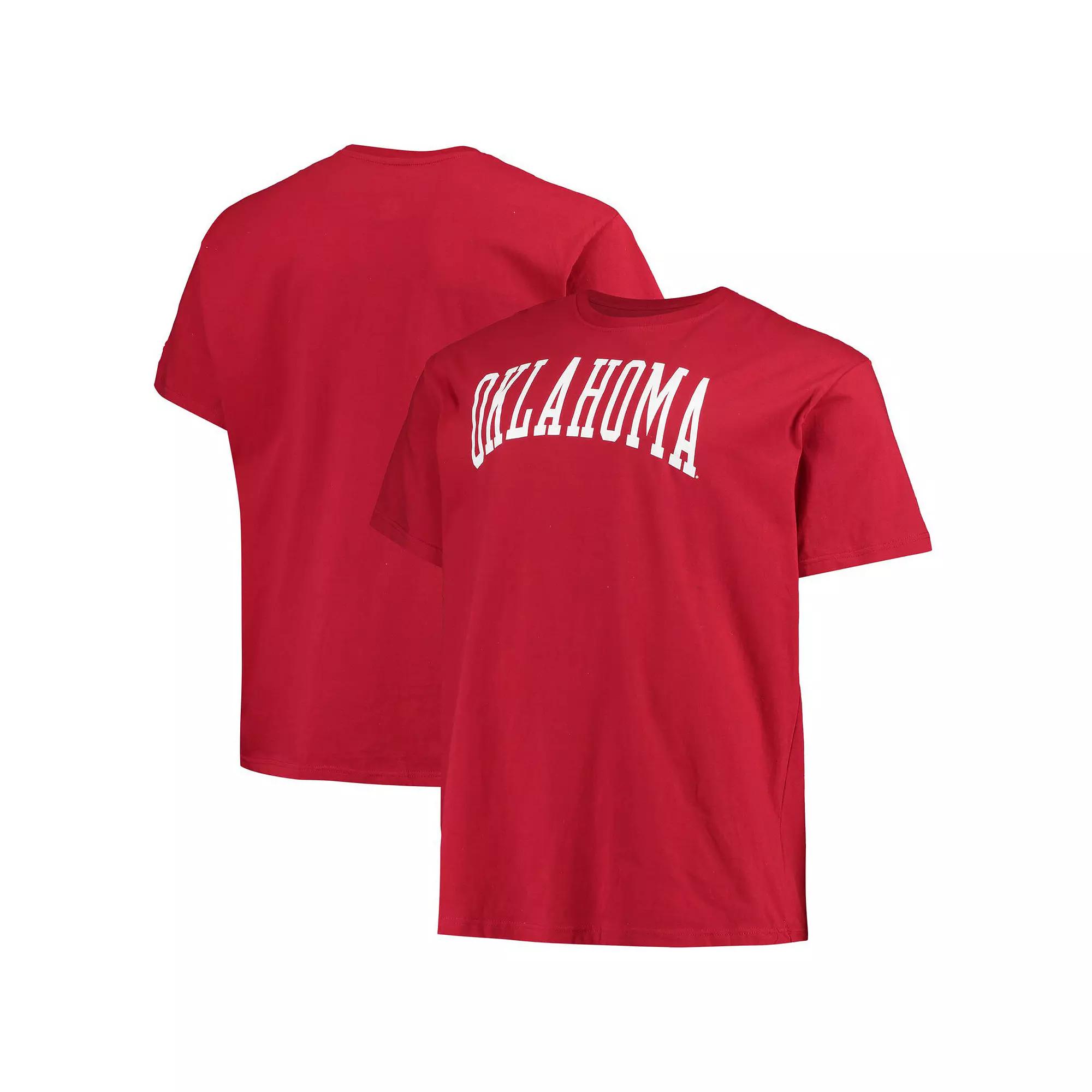 Men's Champion Crimson Oklahoma Sooners Big & Tall Arch Team Logo T-Shirt, Size: 2XB, Red Product Image
