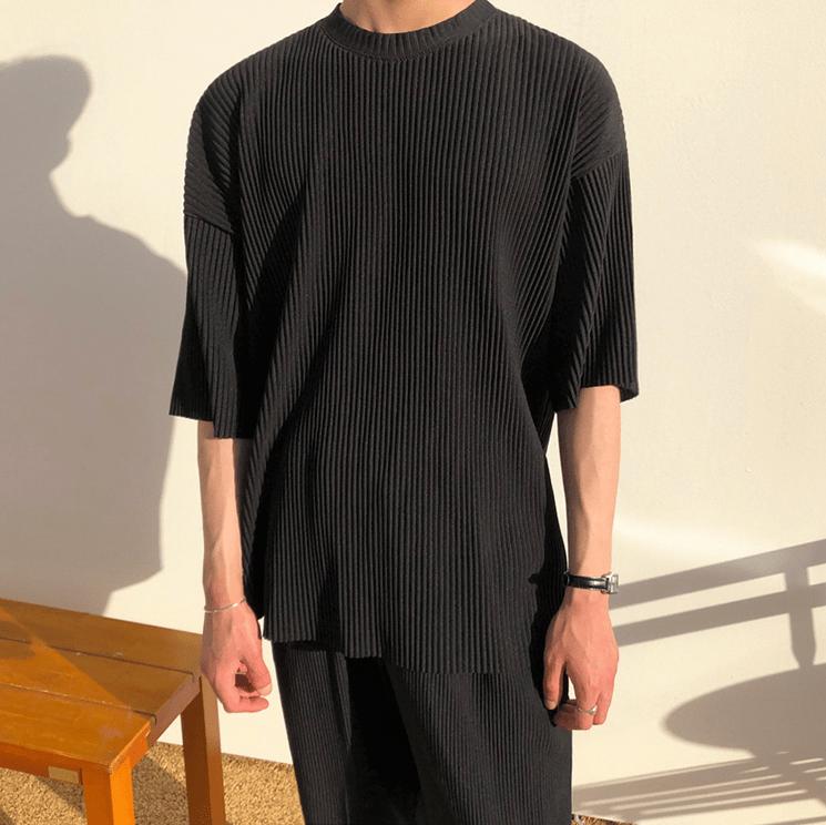 RT No. 2043 PLEATED HALF SLEEVE SHIRT Product Image