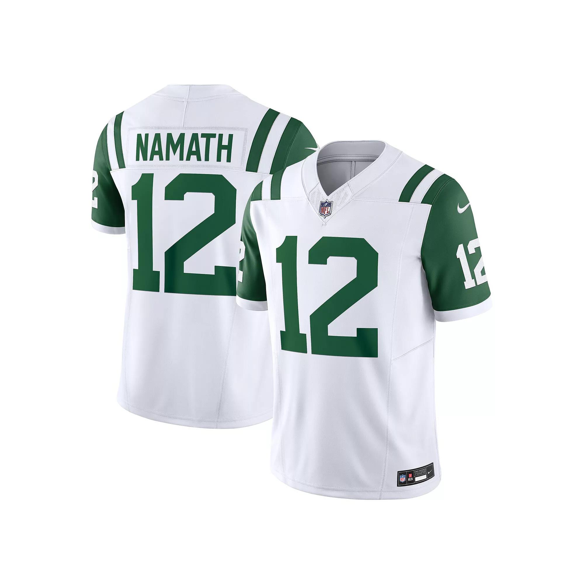 Men's Nike Joe Namath White New York Jets Classic Alternate Vapor F.U.S.E. Retired Player Limited Jersey, Size: Medium Product Image