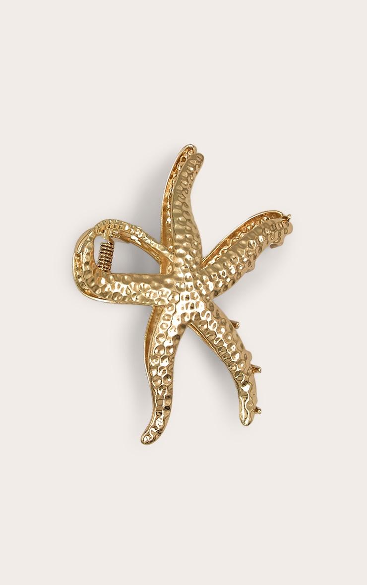 Gold Starfish Claw Clip Product Image