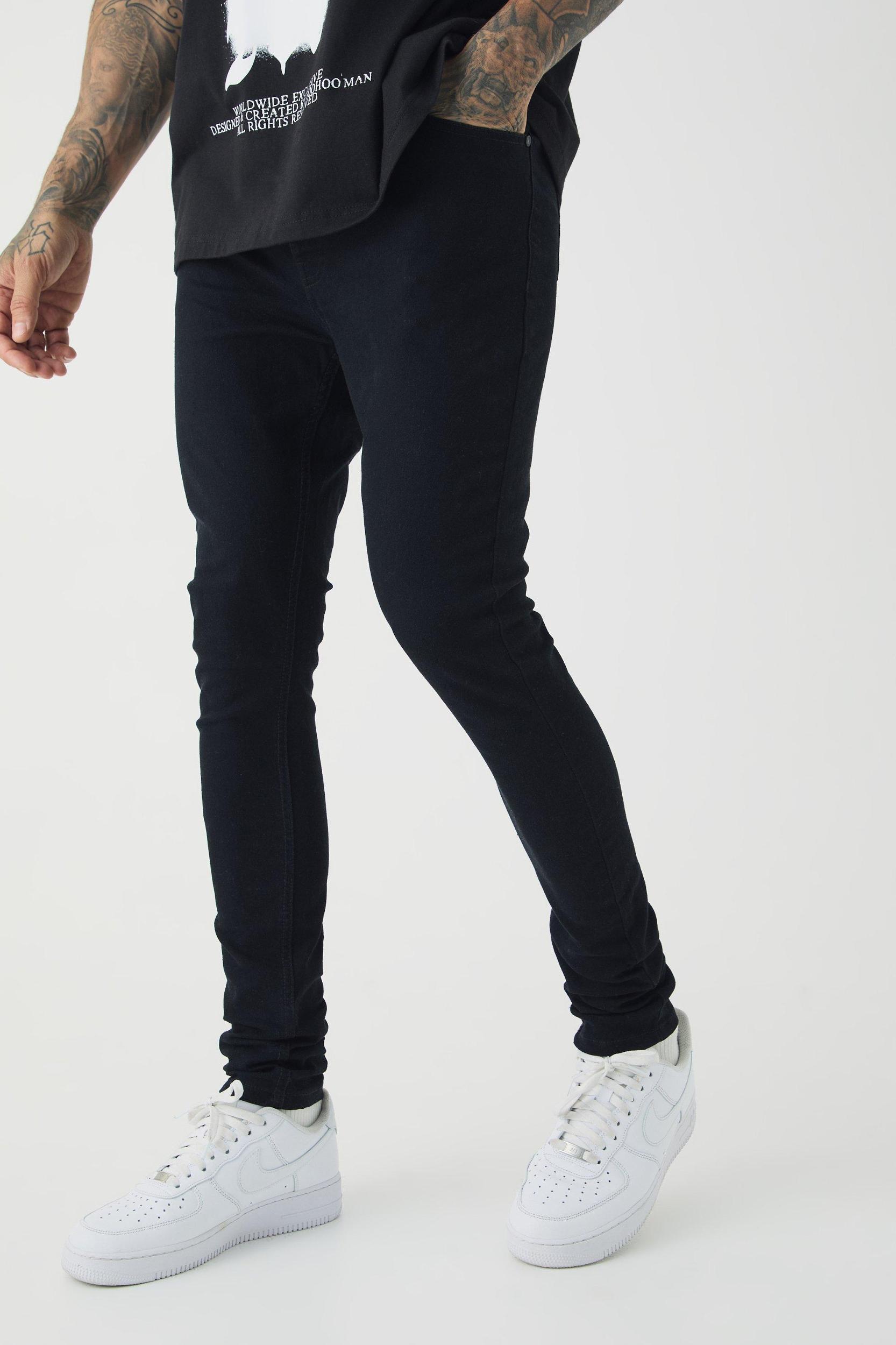 Tall Super Skinny Stretch Jeans | boohooMAN USA Product Image