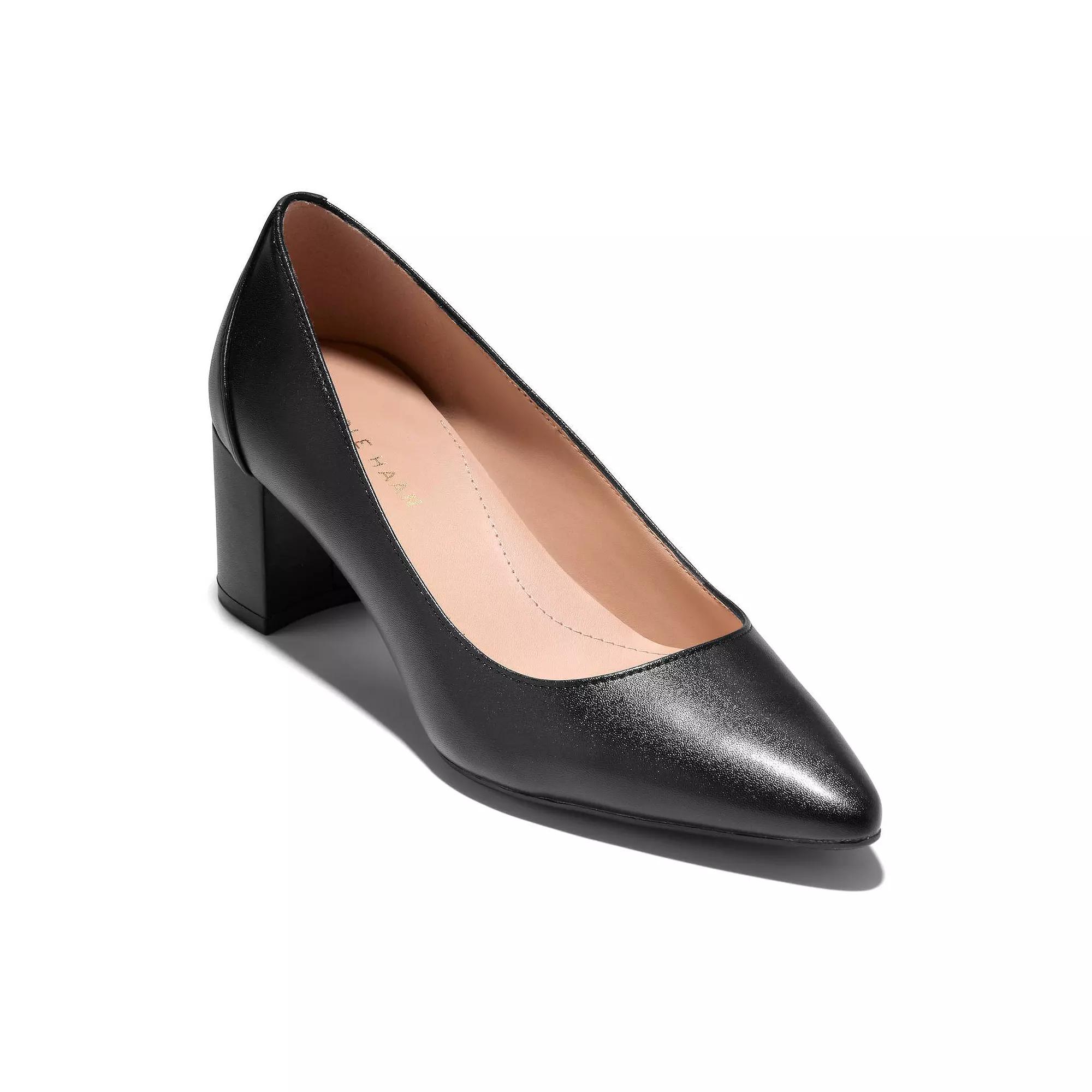 Cole Haan Carlotta Women's Pointed Toe Block Heel Pumps,  Product Image