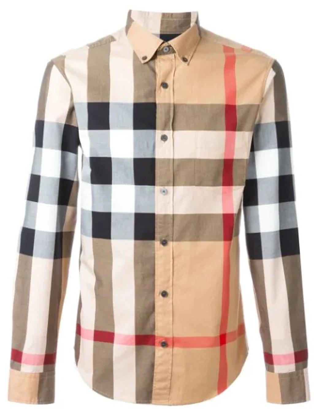checkered cotton shirt Product Image