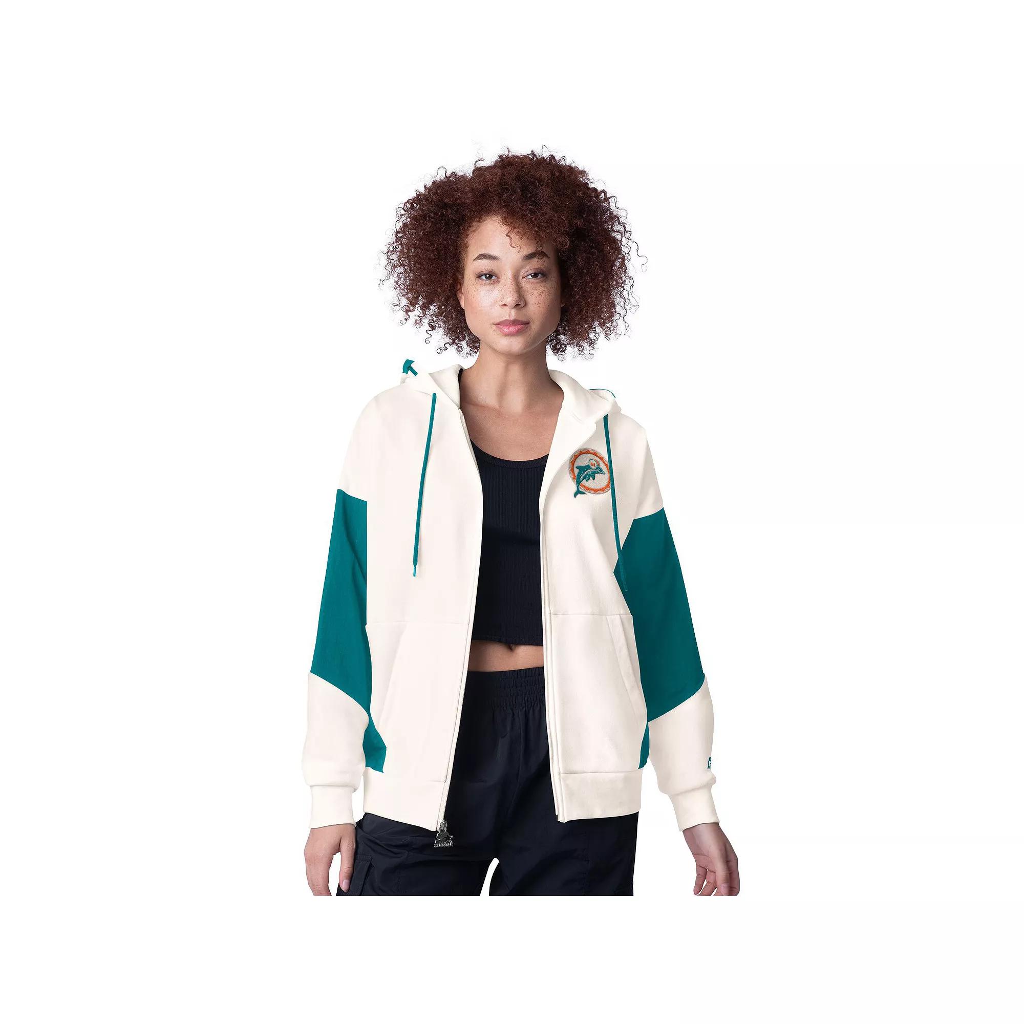 Women's Starter White Cincinnati Bengals Scrimmage Full-Zip Hoodie,  Product Image