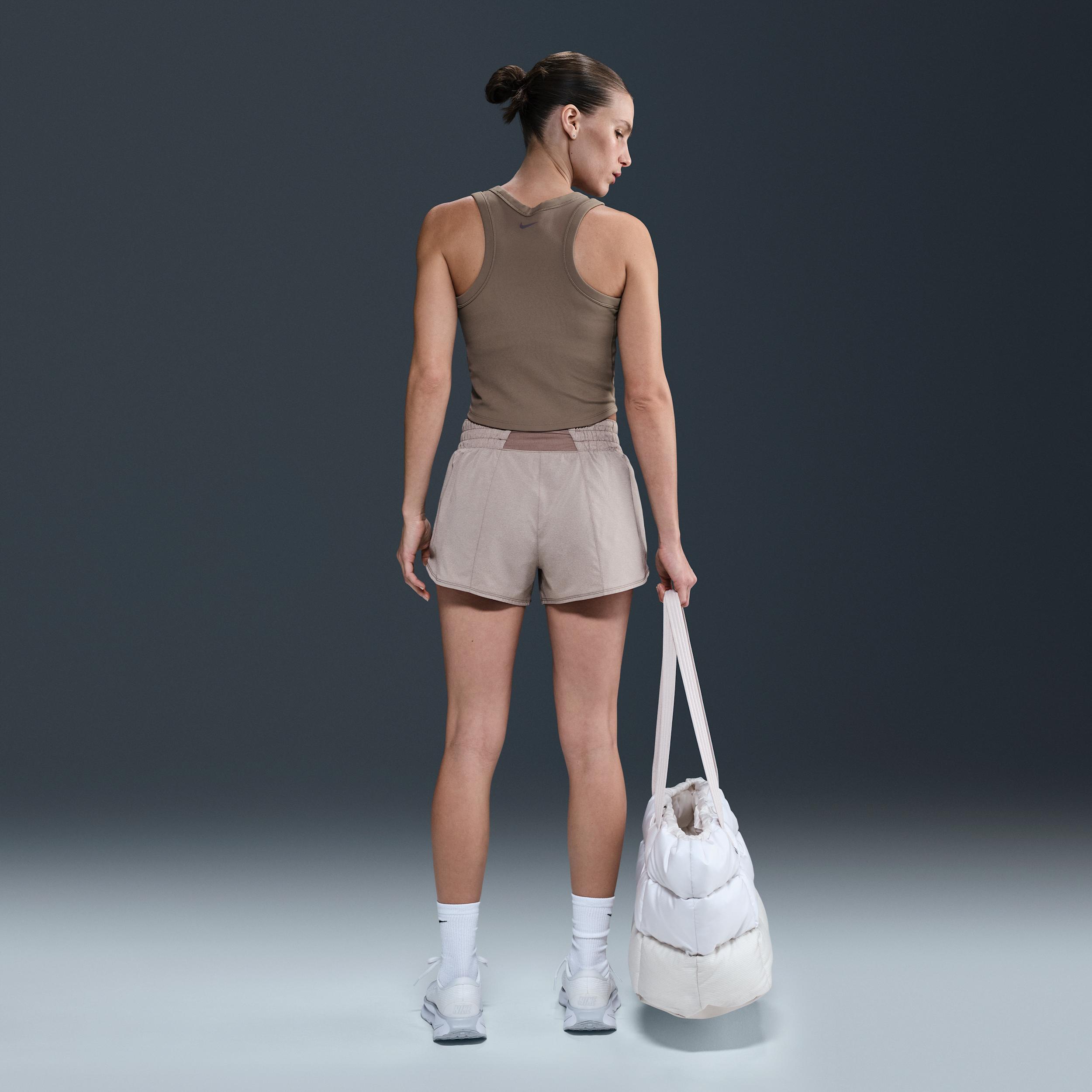 Nike Women's One Dri-FIT Mid-Rise 3" Brief-Lined Shorts Product Image