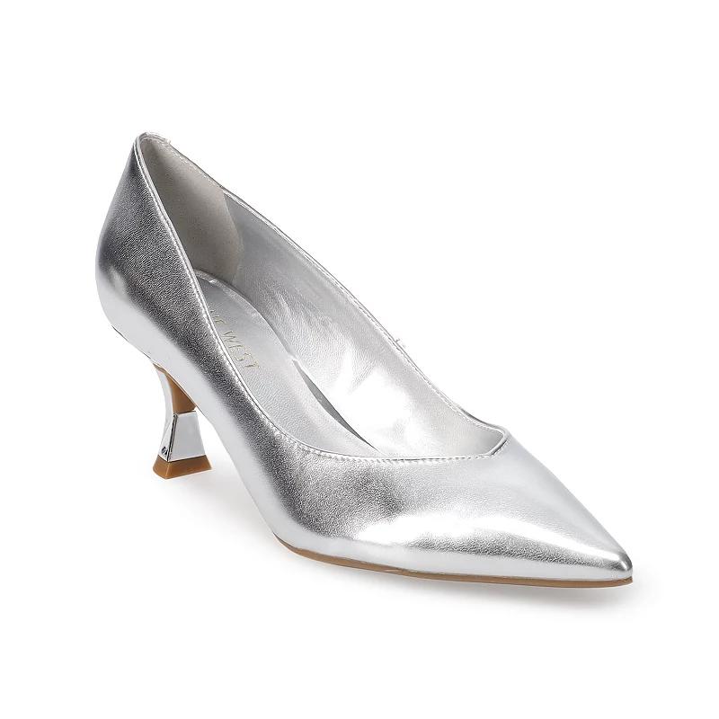 Nine West Andes Women's Dress Pumps, Size: 8.5, Silver Product Image