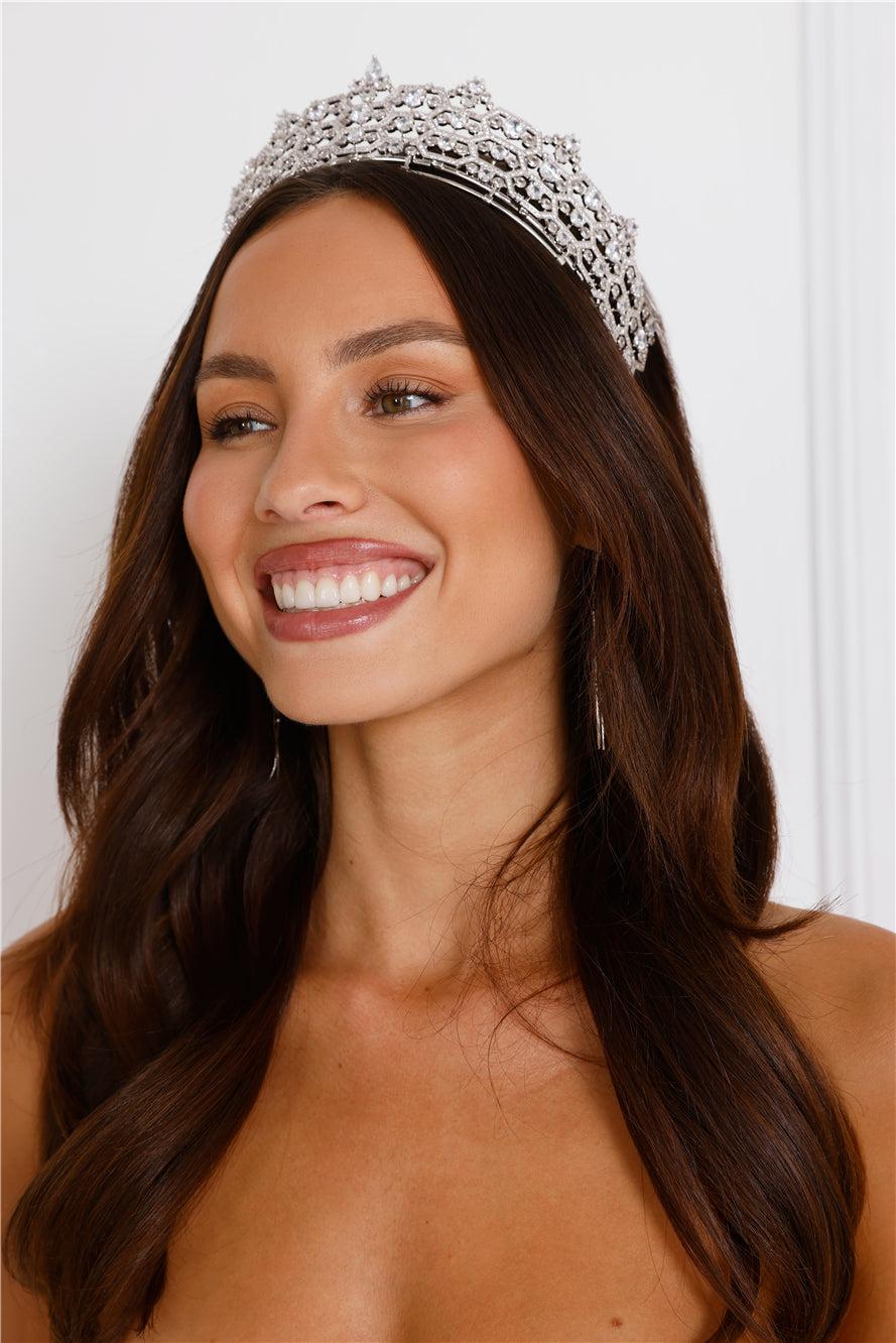 Charm Of A Princess Tiara Crown Silver Product Image