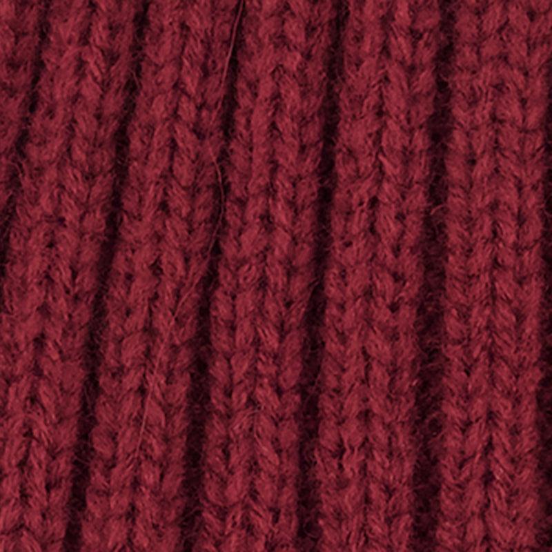 Trendy Faux Fur Pom Pom Detail Ribbed Knit Beanie Female Product Image