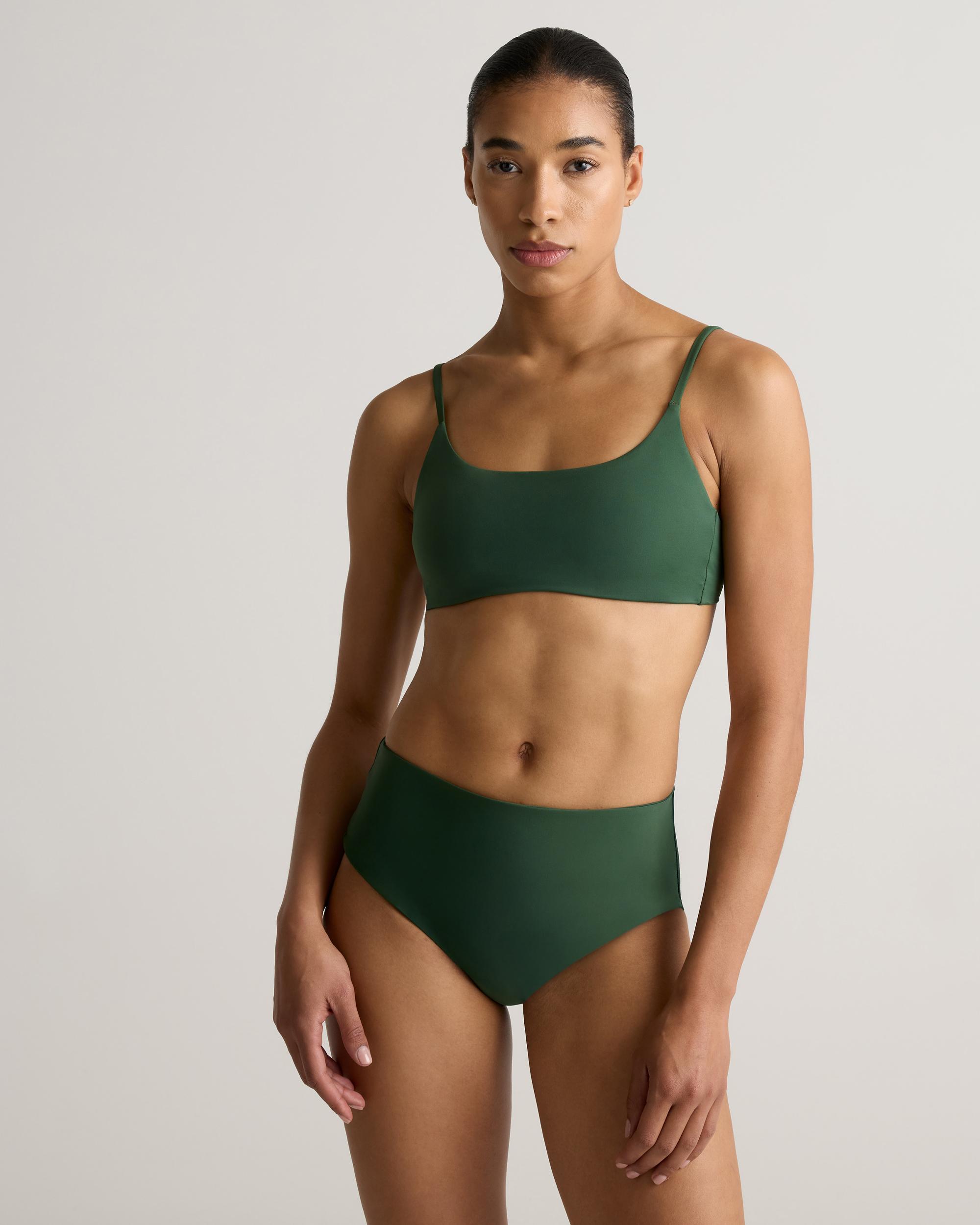 Quince | Women's Italian Scoop Neck Bikini Top 78% Recycled Polyamide, 22% Spandex Product Image