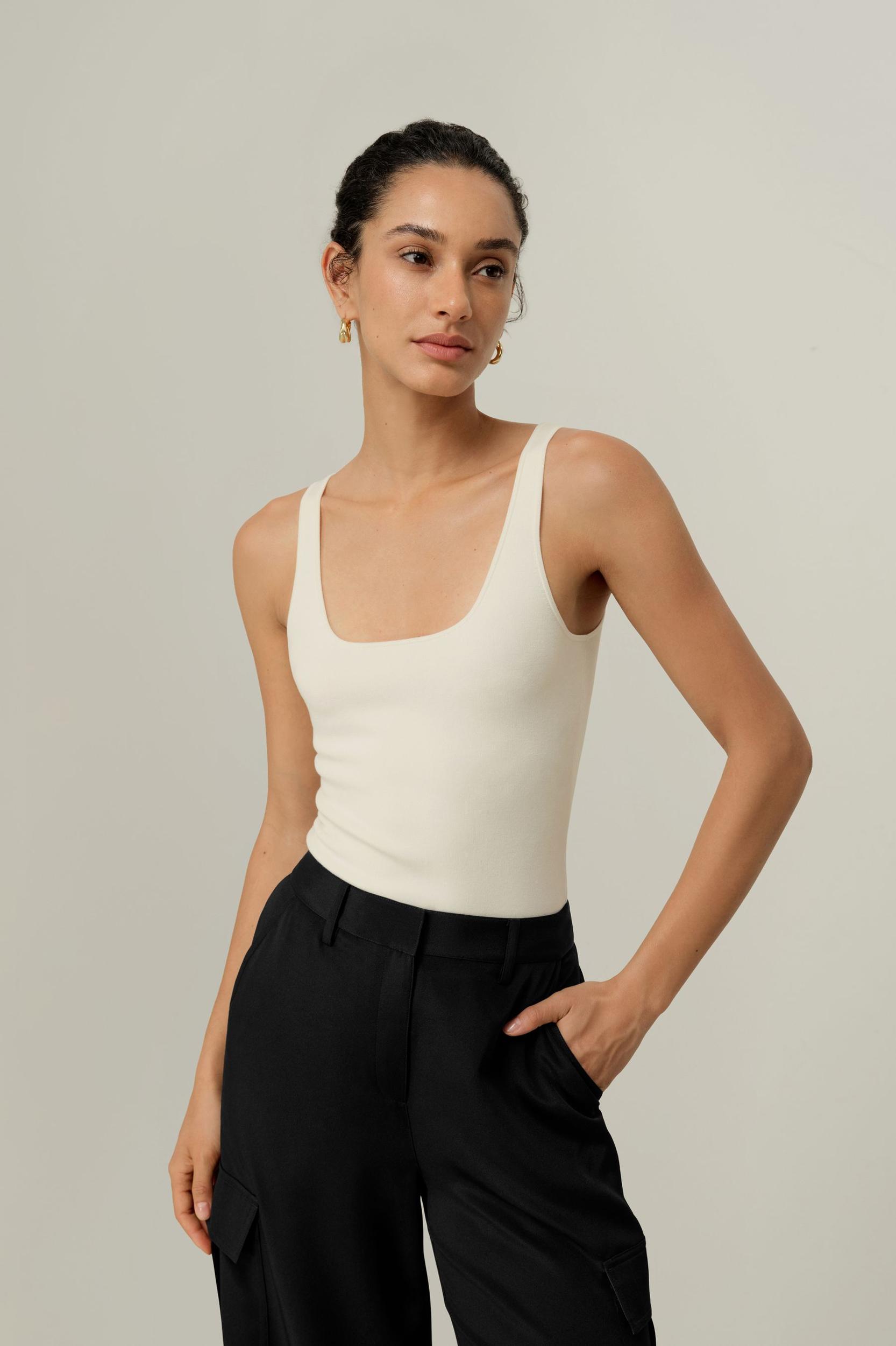 Milano Knit Silk Viscose Tank Top Product Image