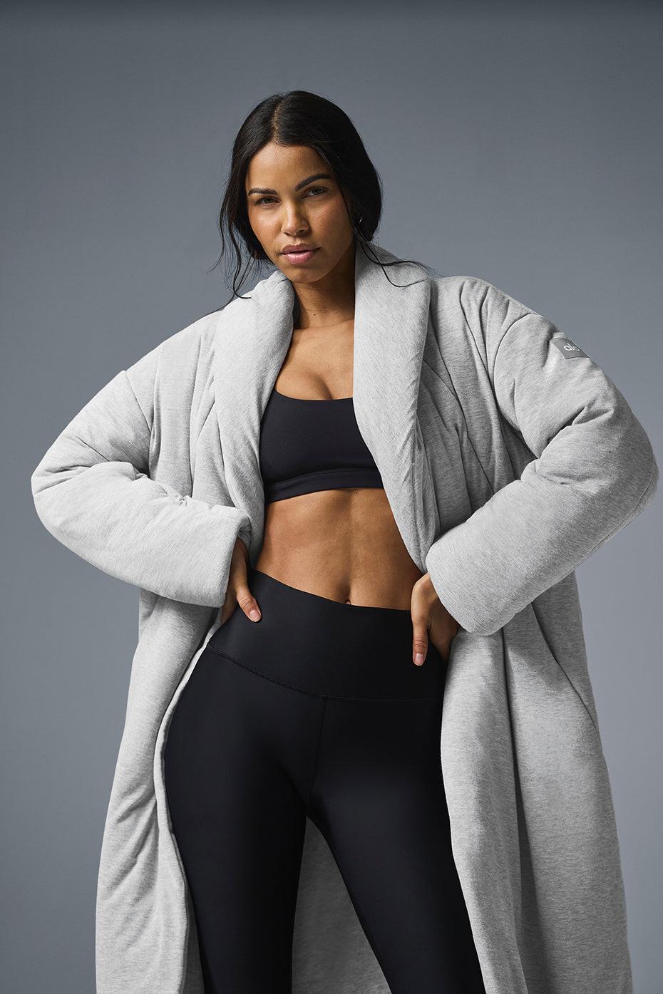 Quilted Perfection Puffer - Athletic Heather Grey Product Image