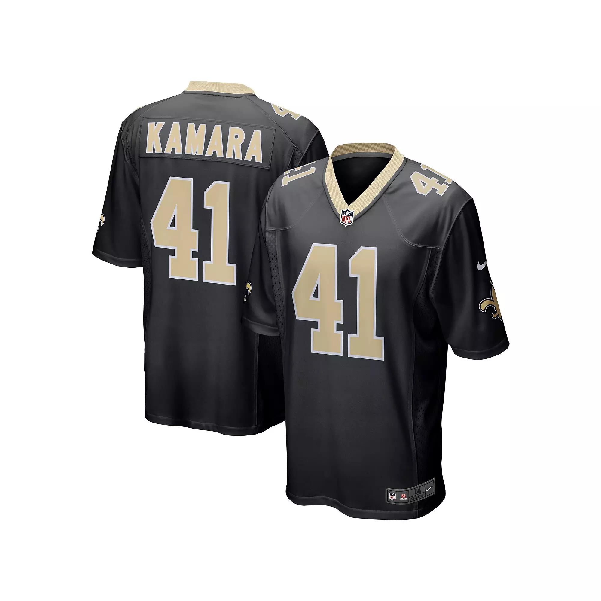 Men's Nike Alvin Kamara Black New Orleans Saints Game Jersey,  Product Image