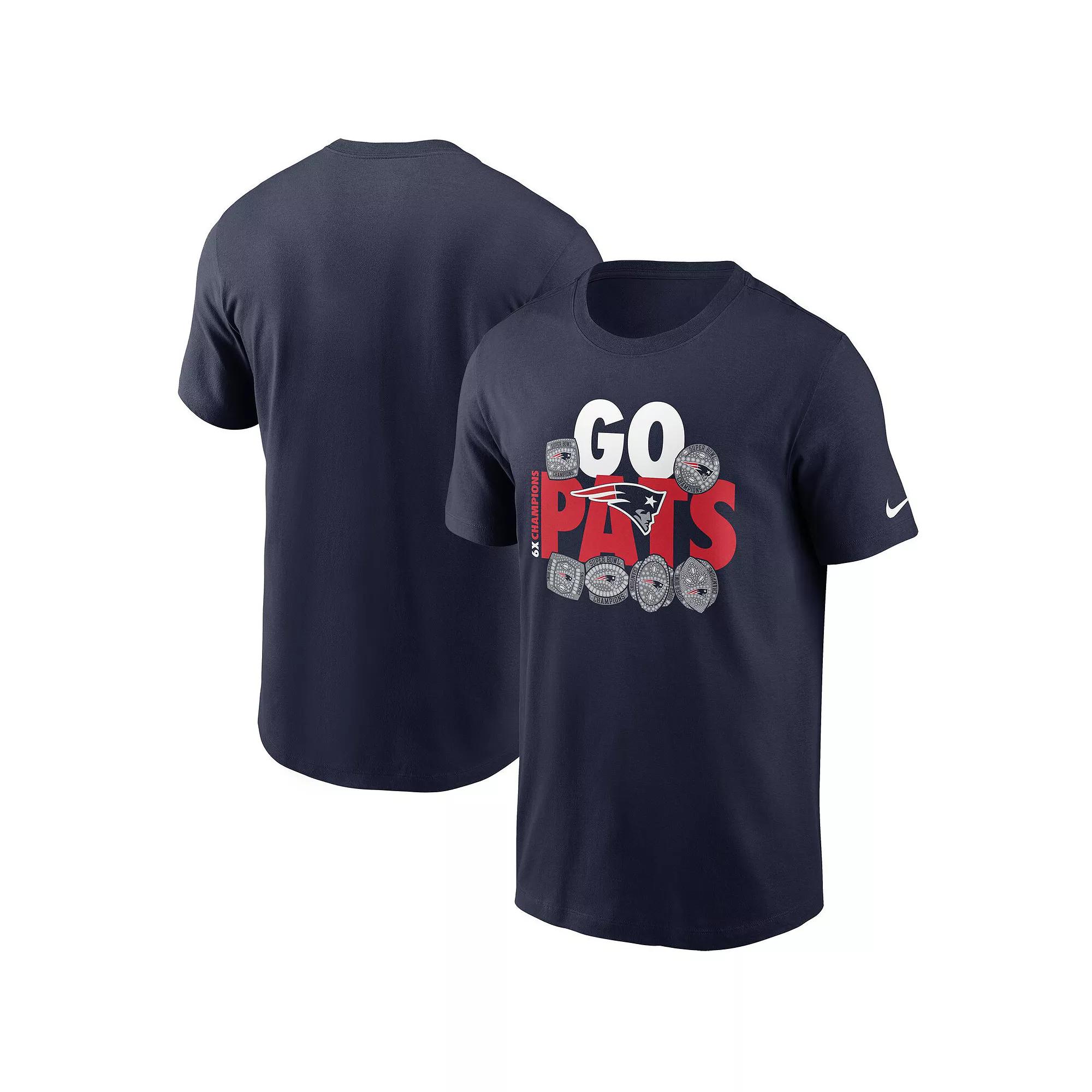 Men's Nike Navy New England Patriots Hometown Collection 6x T-Shirt,  Product Image