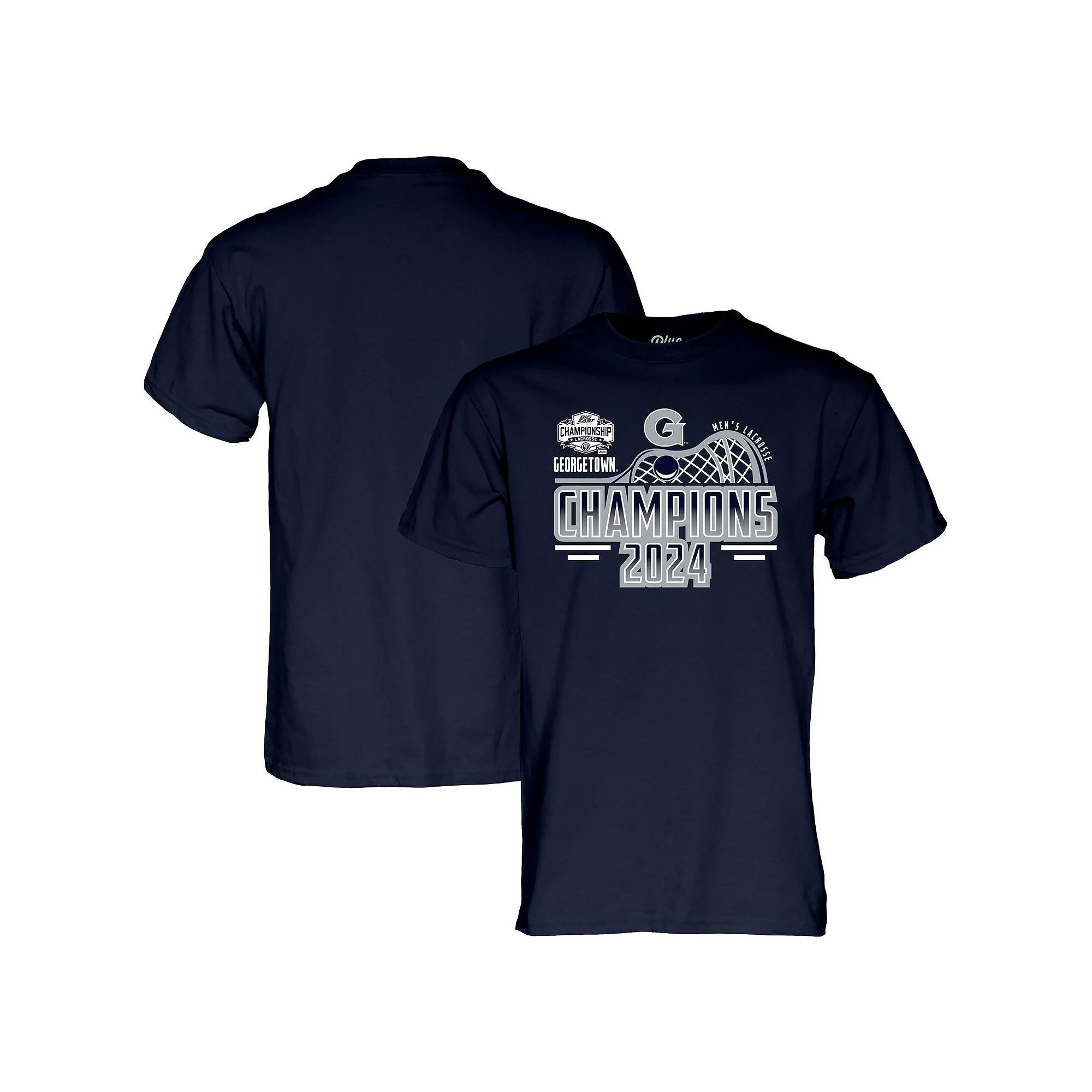 Unisex Blue 84  Navy Georgetown Hoyas 2024 Big East Men's Lacrosse Tournament Champions T-Shirt, Adult Unisex, Size: 2XL, Grg Blue Product Image