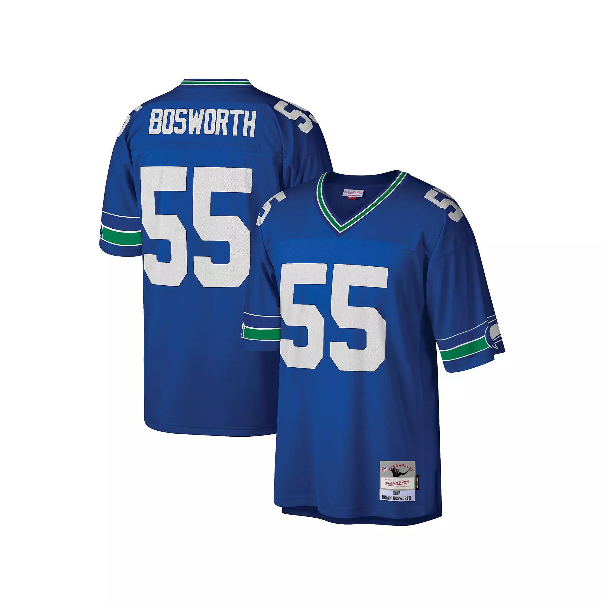 Men's Mitchell & Ness Brian Bosworth Royal Seattle Seahawks Legacy Replica Jersey,  Product Image