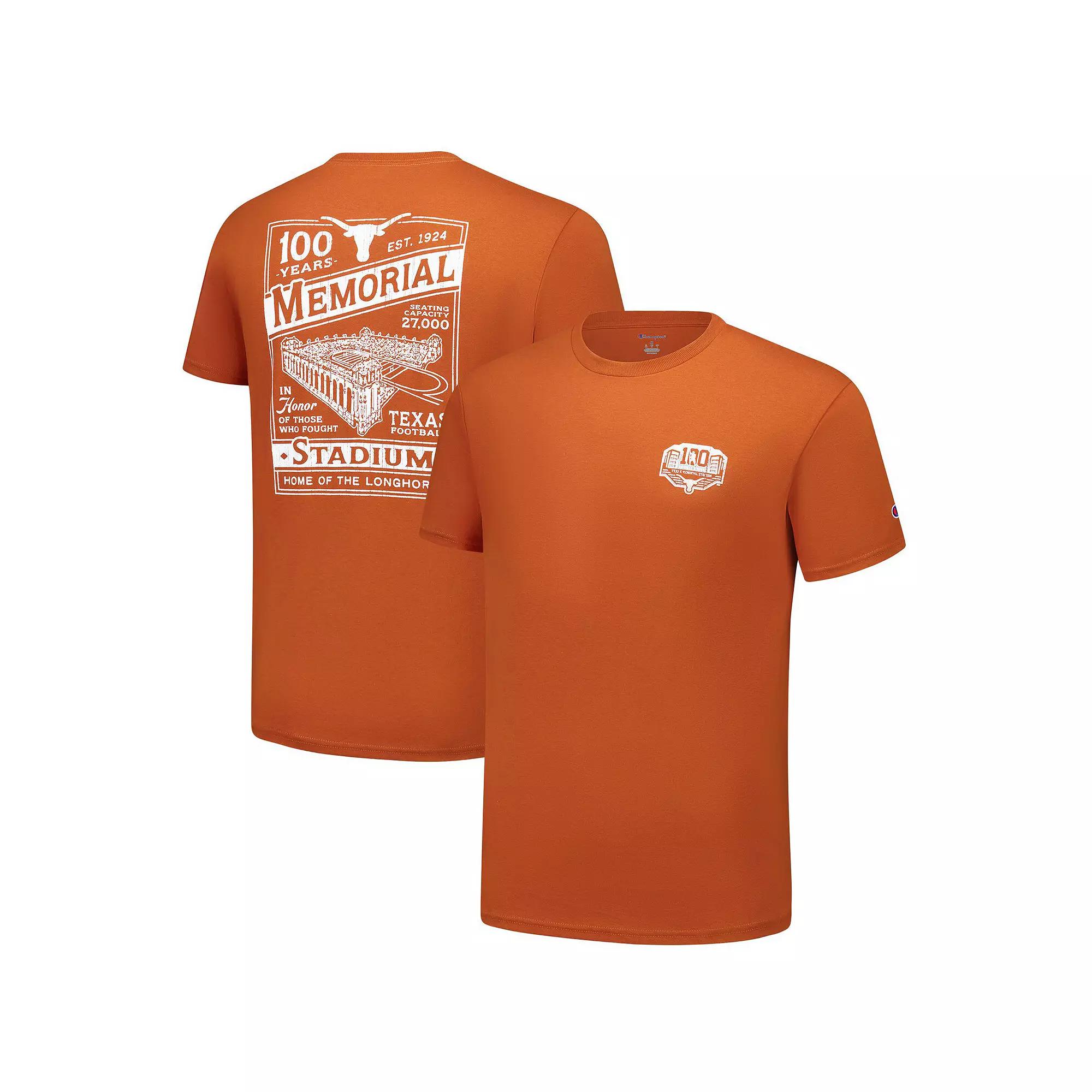 Men's Champion Texas Orange Texas Longhorns 100 Years of DKR T-Shirt,  Product Image