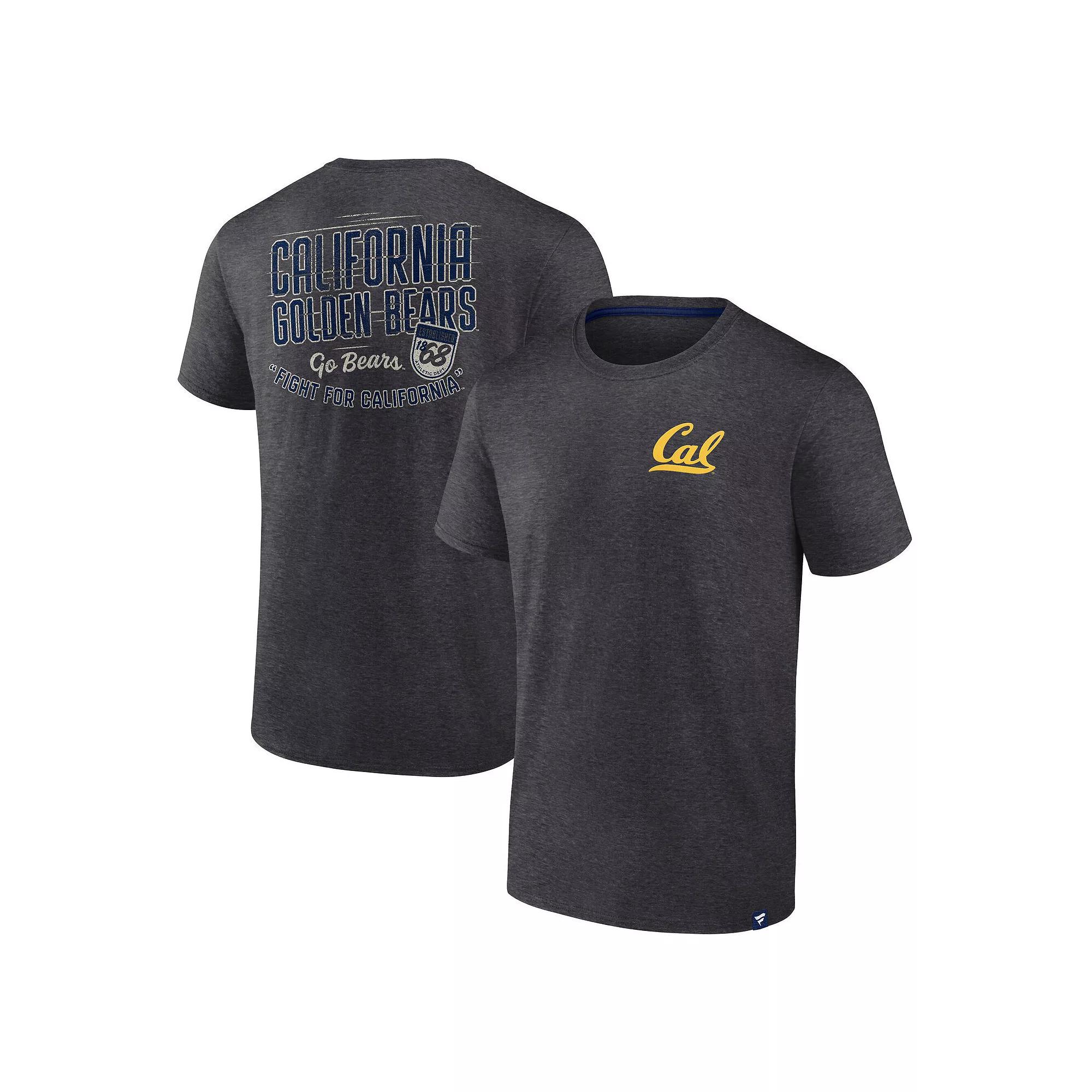 Men's Fanatics Heather Charcoal Cal Bears Iconic T-Shirt, Size: Small Product Image