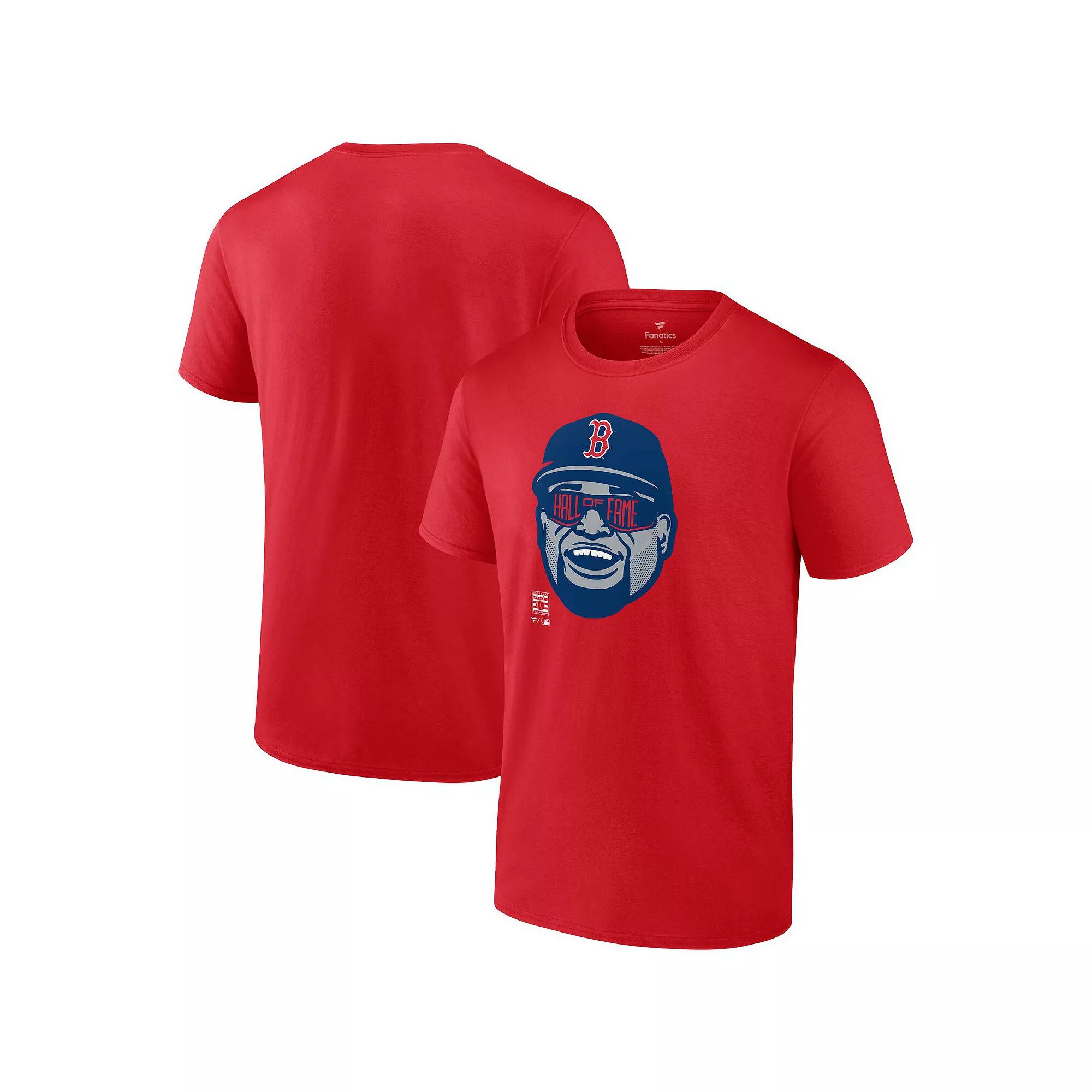 Men's Fanatics Branded David Ortiz Red Boston Red Sox Hall of Fame T-Shirt,  Product Image