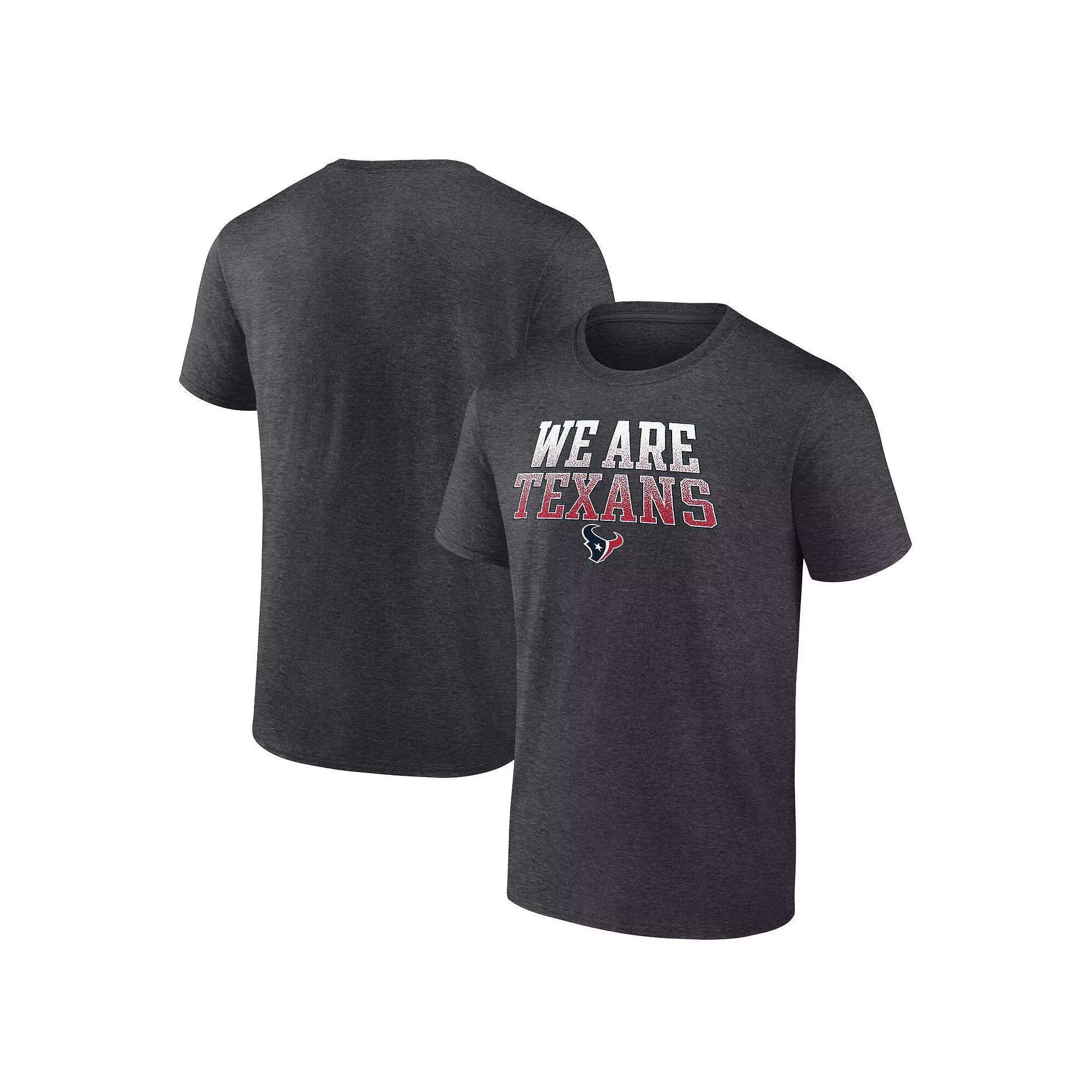 Men's Fanatics Branded Charcoal Houston Texans Big & Tall We Are Texans Statement T-Shirt,  Product Image