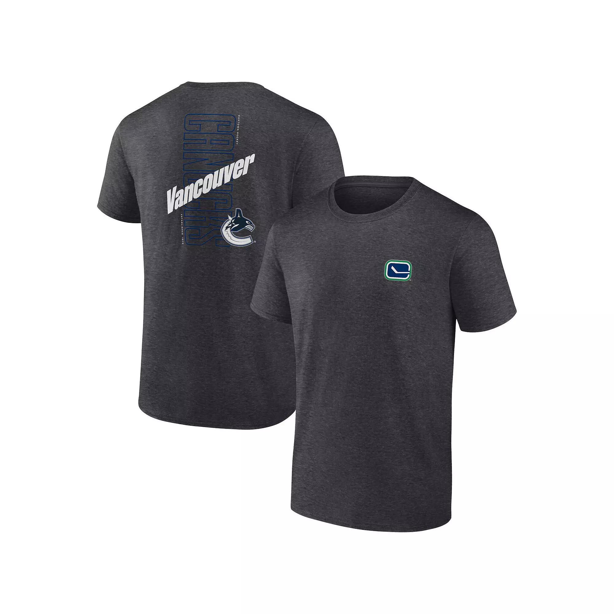 Men's Fanatics Branded Heather Charcoal Tampa Bay Lightning Backbone T-Shirt,  Product Image