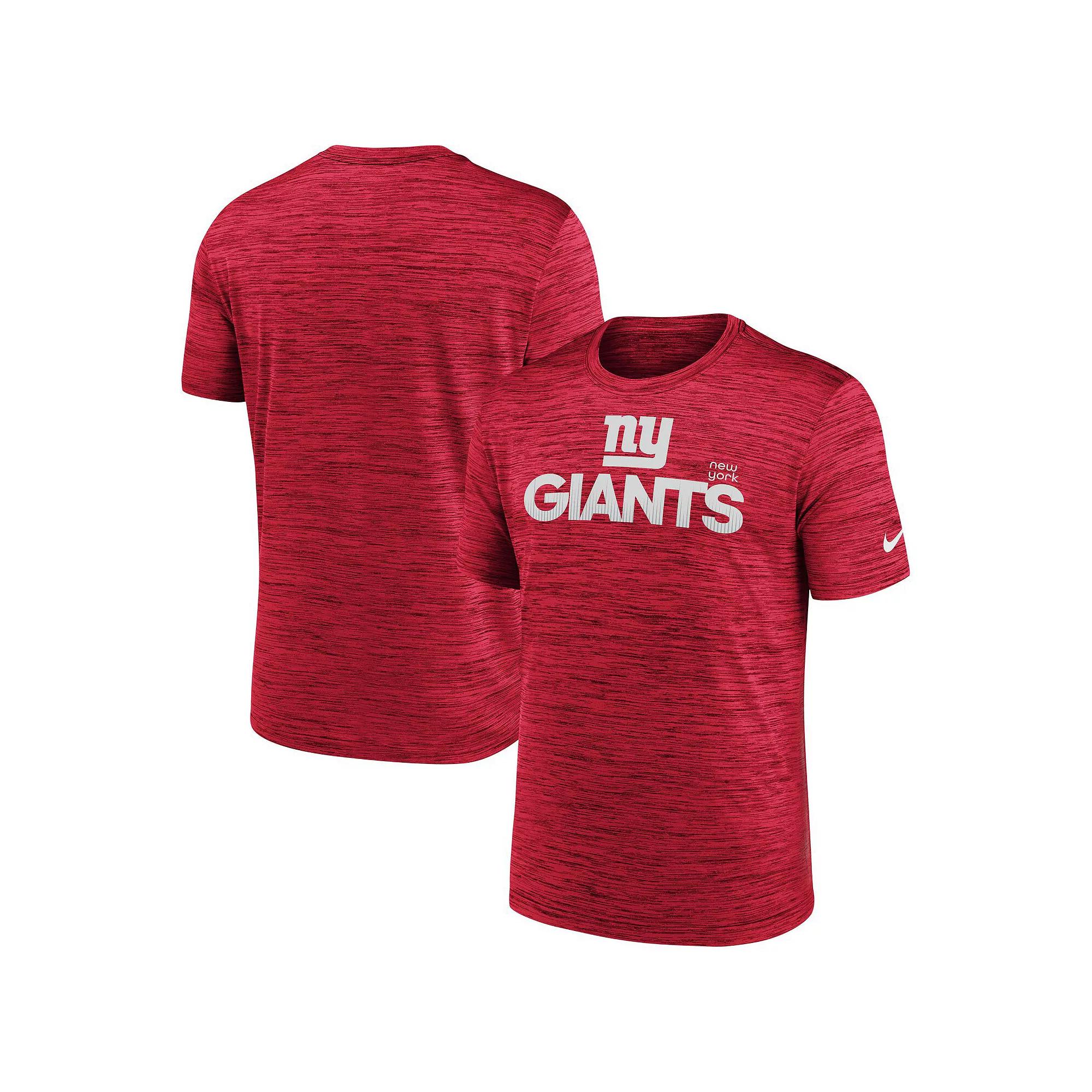 Men's Nike Red New York Giants Blitz Velocity Modern Performance T-Shirt,  Product Image