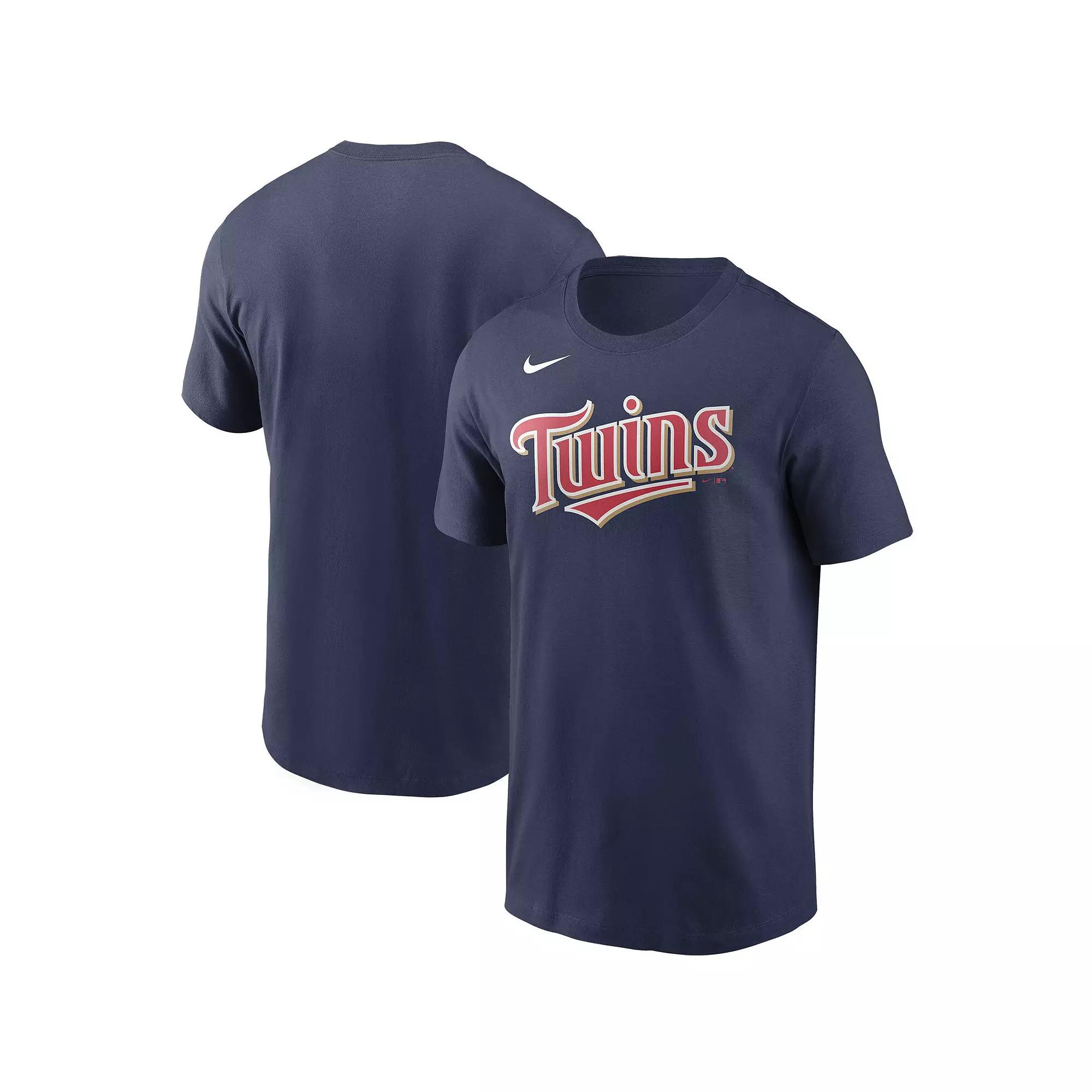 Men's Nike Navy Minnesota Twins Team Wordmark T-Shirt,  Product Image