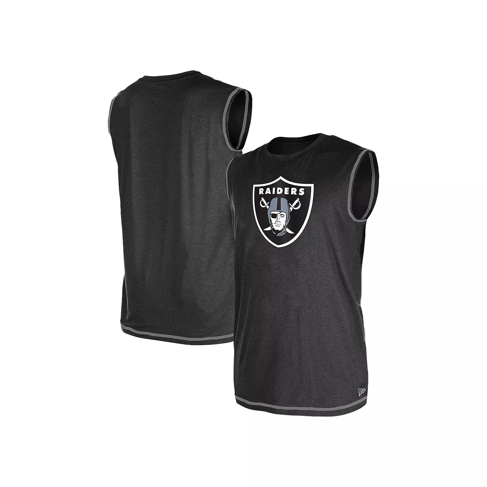 Men's New Era Black Las Vegas Raiders Tank Top,  Product Image