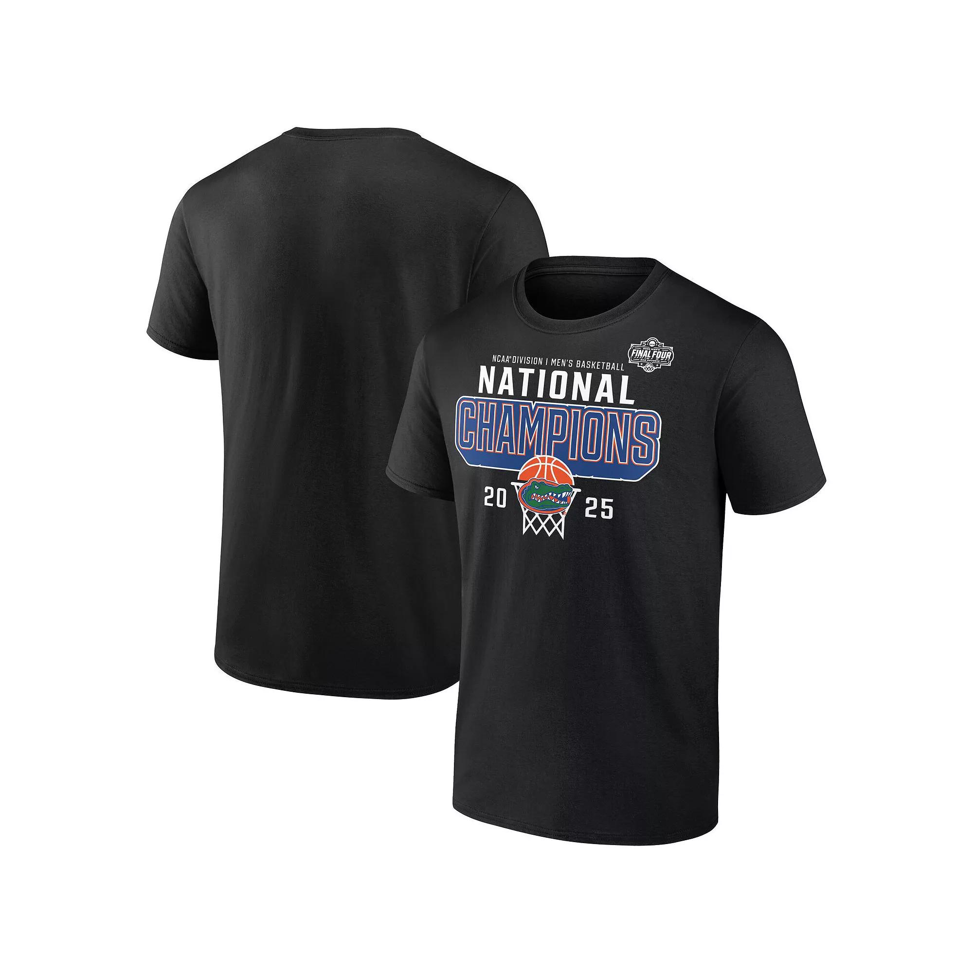 Men's Fanatics  Black Florida Gators 2025 NCAA Men's Basketball National Champions Core T-Shirt, Size: XL Product Image