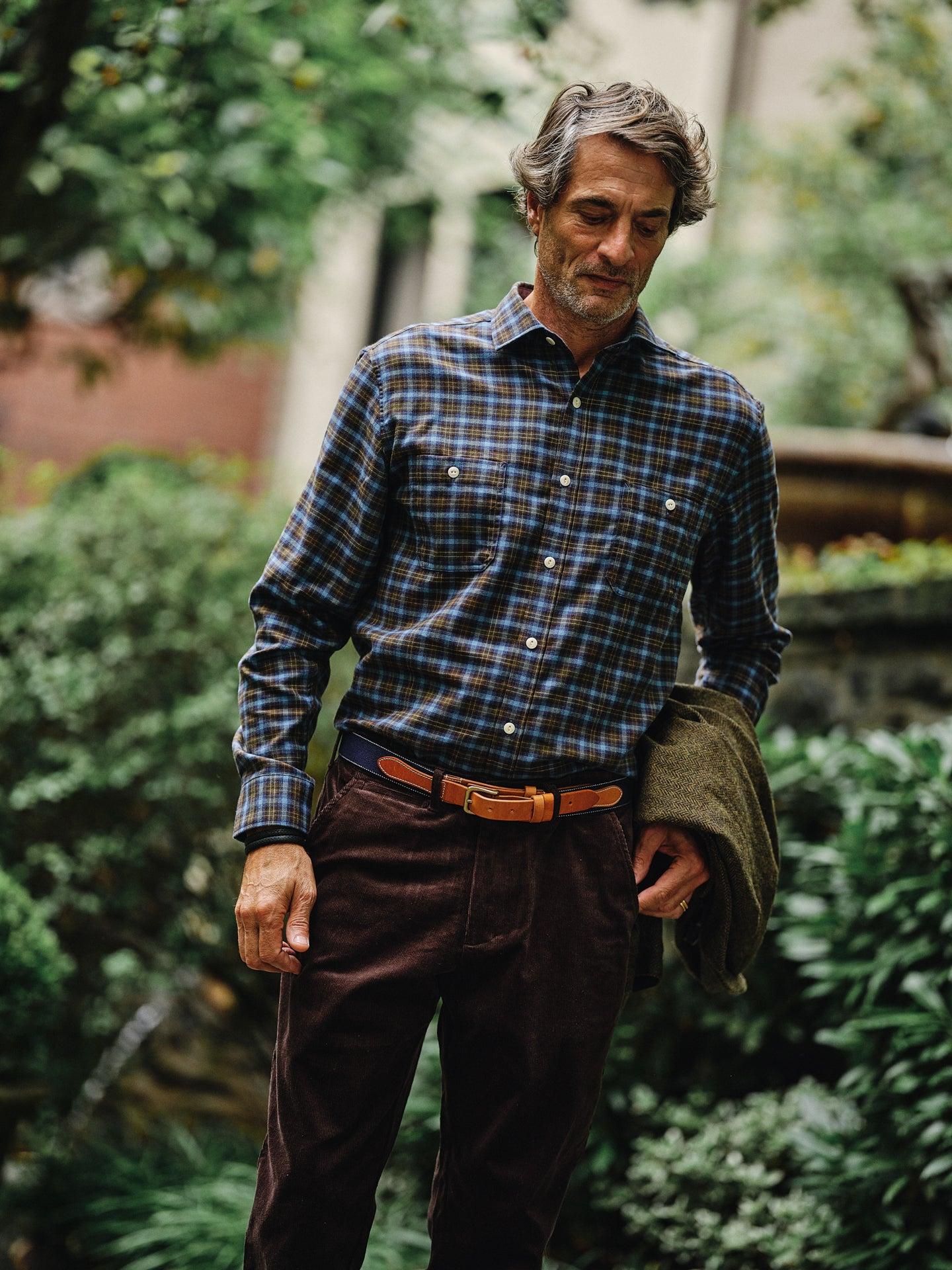 Chore Shirt in Olive/Denim Heather Product Image