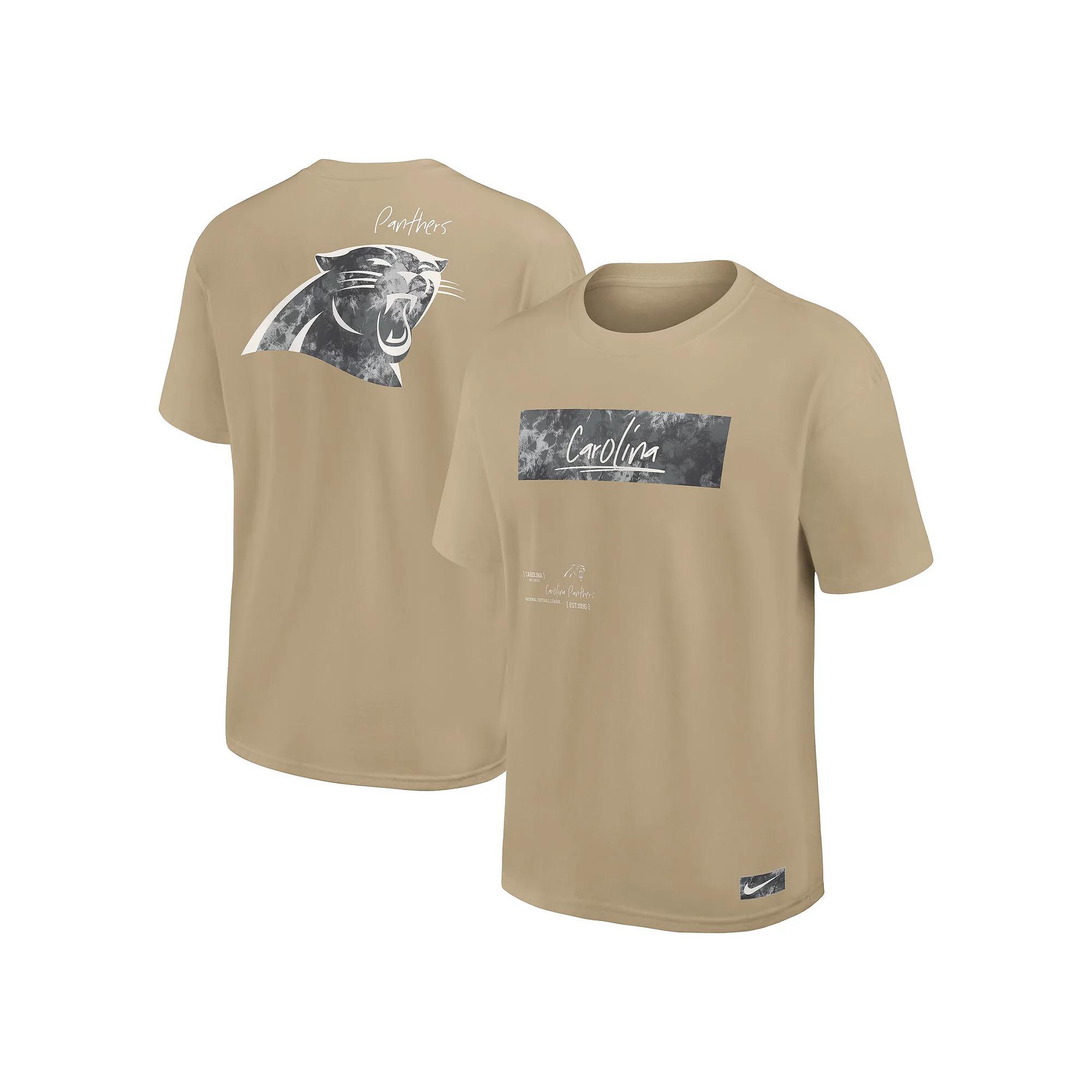 Men's Nike Tan Carolina Panthers Statement Max90 T-Shirt, Size: 3XL, Team Product Image