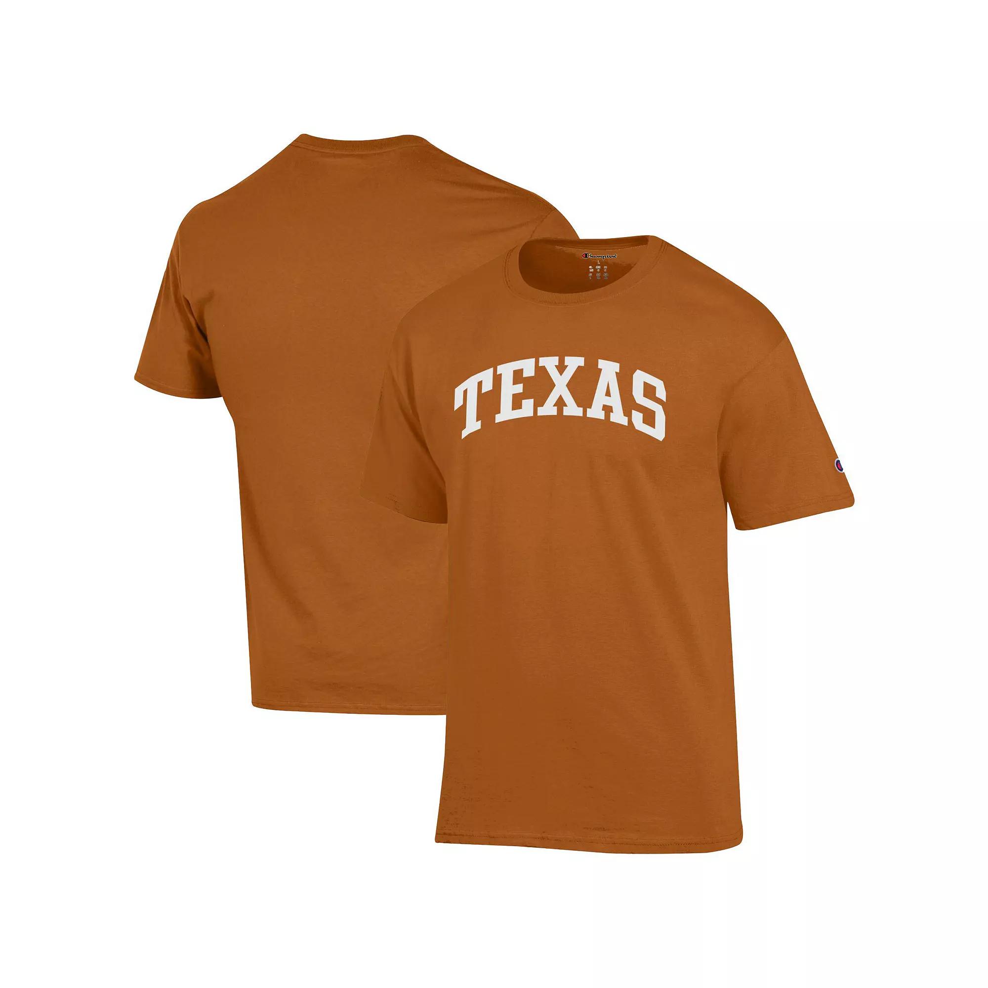 Men's Champion  Texas Orange Texas Longhorns Basic Arch T-Shirt, Size: Small, Team Product Image