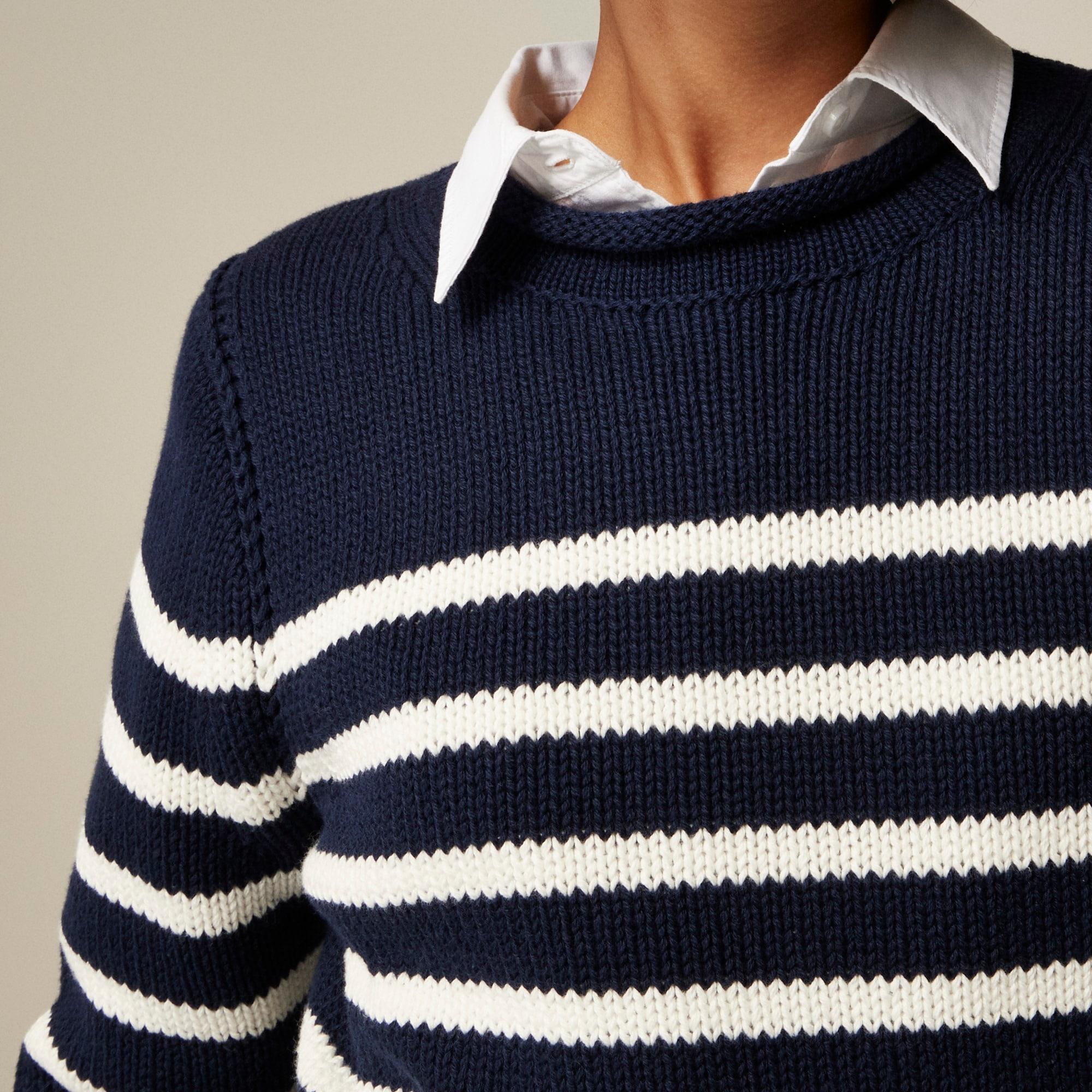 Heritage cotton Rollneck™ sweater in stripe Product Image