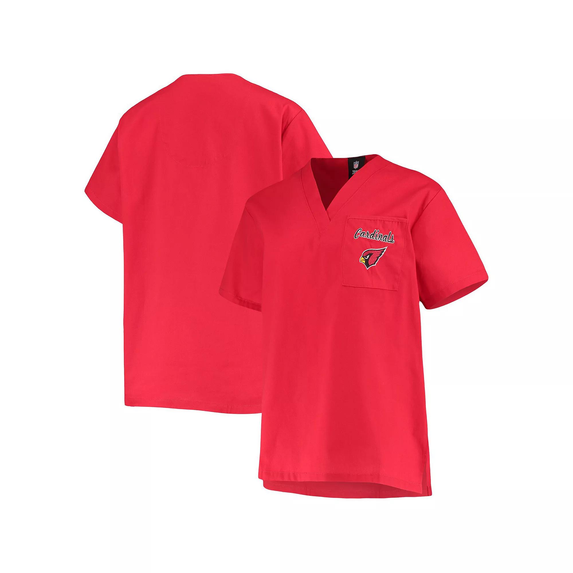 Women's Concepts Sport Cardinal Arizona Cardinals Scrub Top,  Product Image