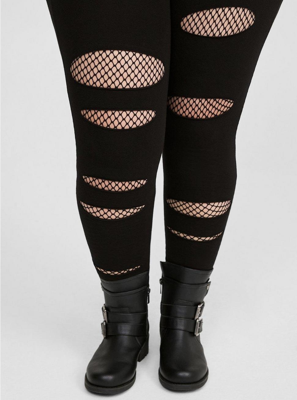 Full-Length Mesh Slit Pocket Legging Product Image