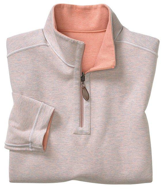 Johnston & Murphy Reversible Solid Quarter-Zip Pullover Product Image