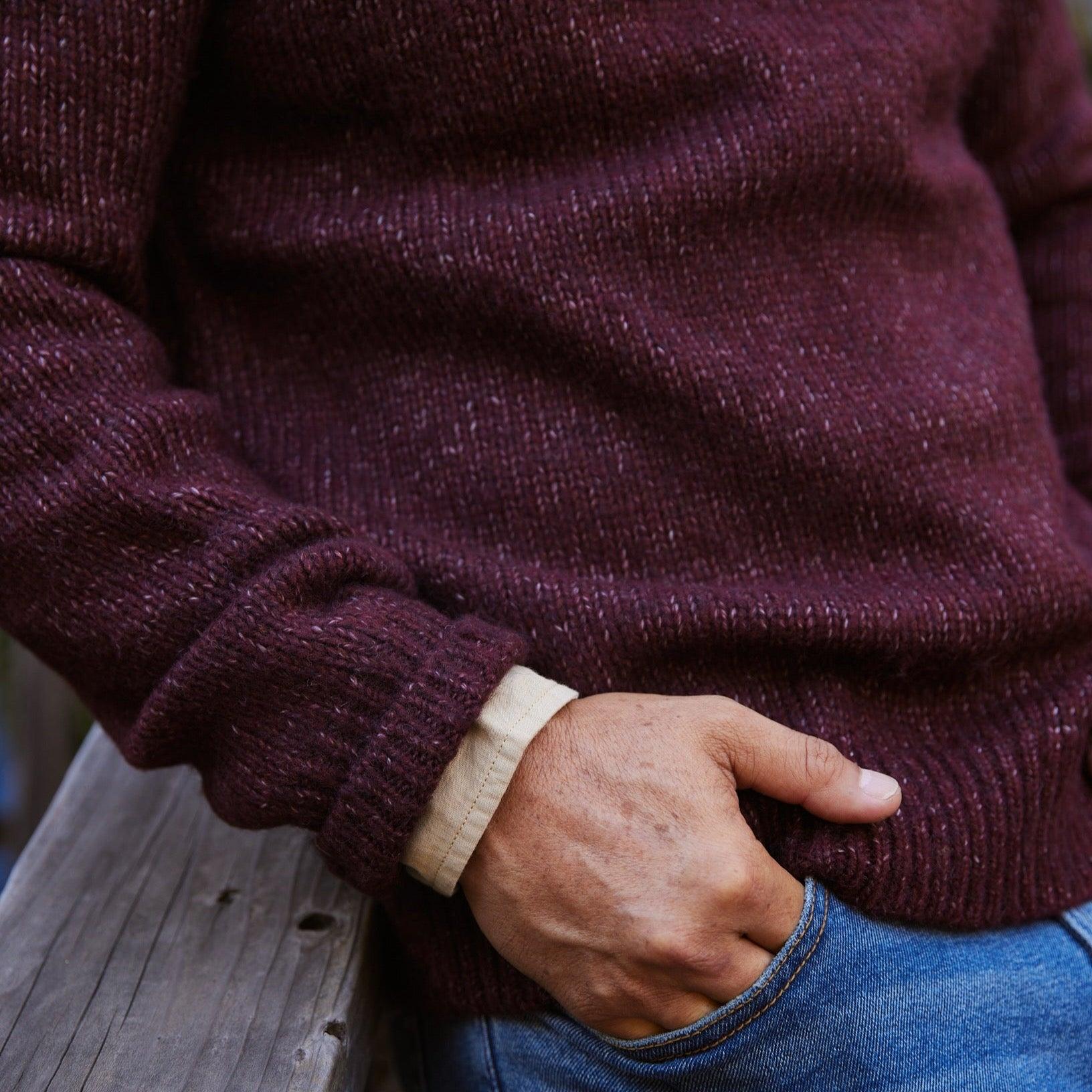 Collegiate Sweater Crew - French Roast Product Image