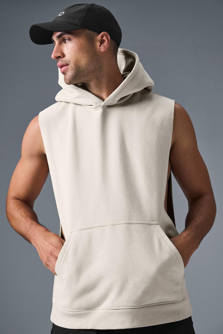 Renown Sleeveless Hoodie - Bone Product Image
